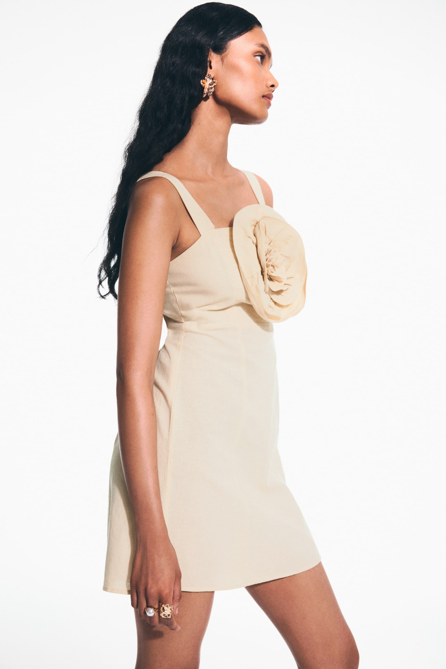 Vestido con aplicación - Beige claro - 3