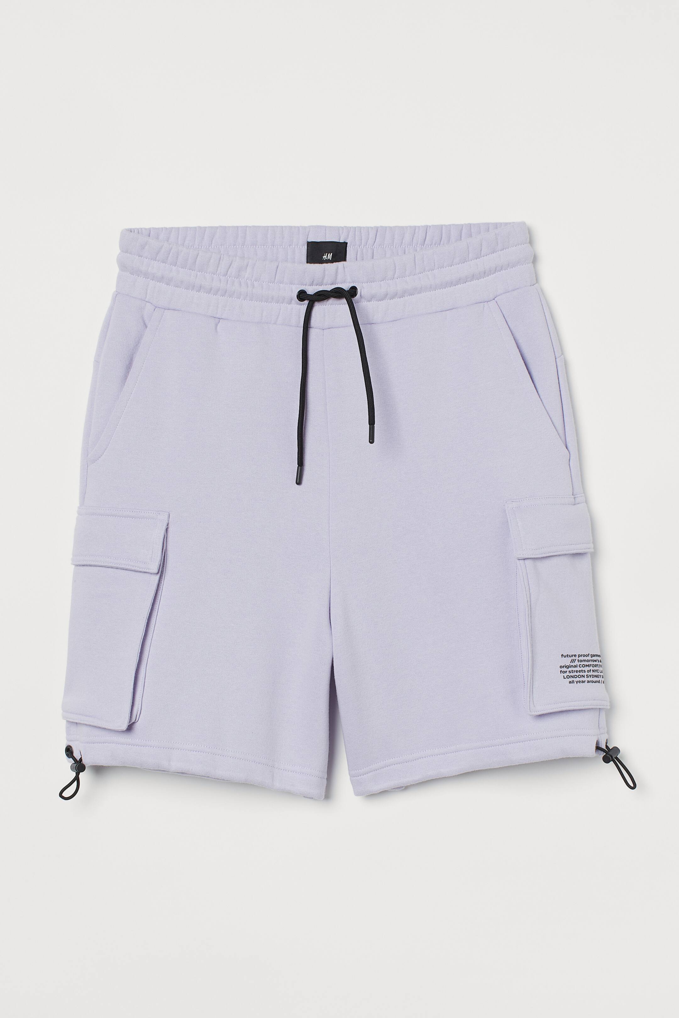 View larger image: Relaxed Fit Cargo shorts - Light purple - Men | H&M 1