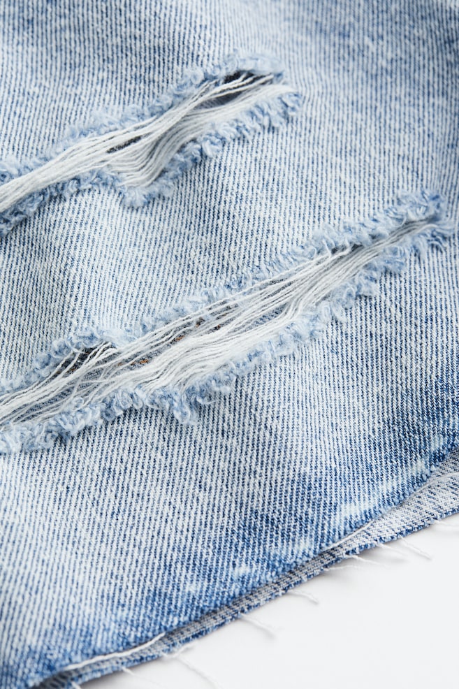 Shorts en denim de algodón - Azul denim claro/Azul denim - 3