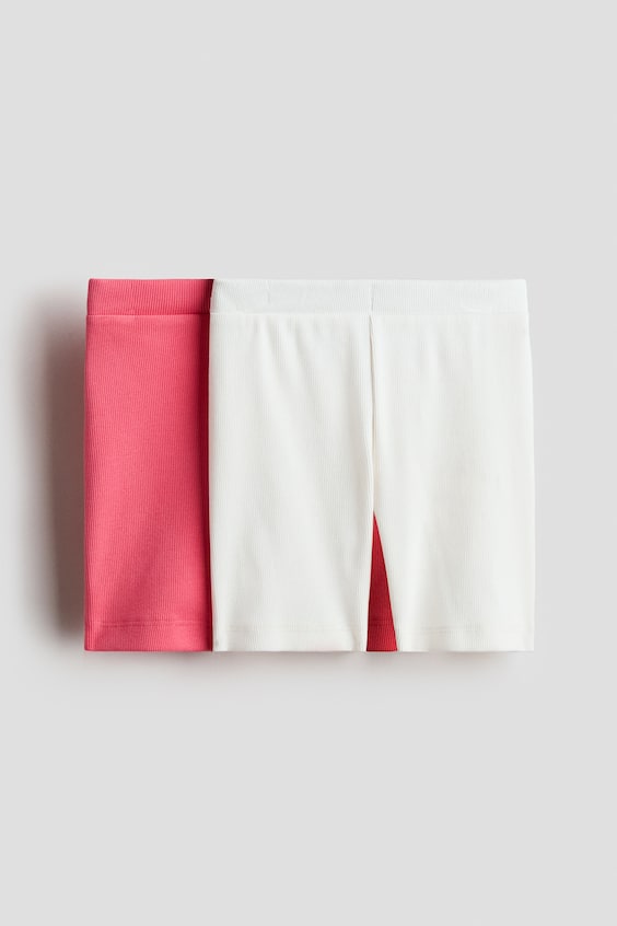 Детские шорты H&M 2-Pack Ribbed Bike Shorts