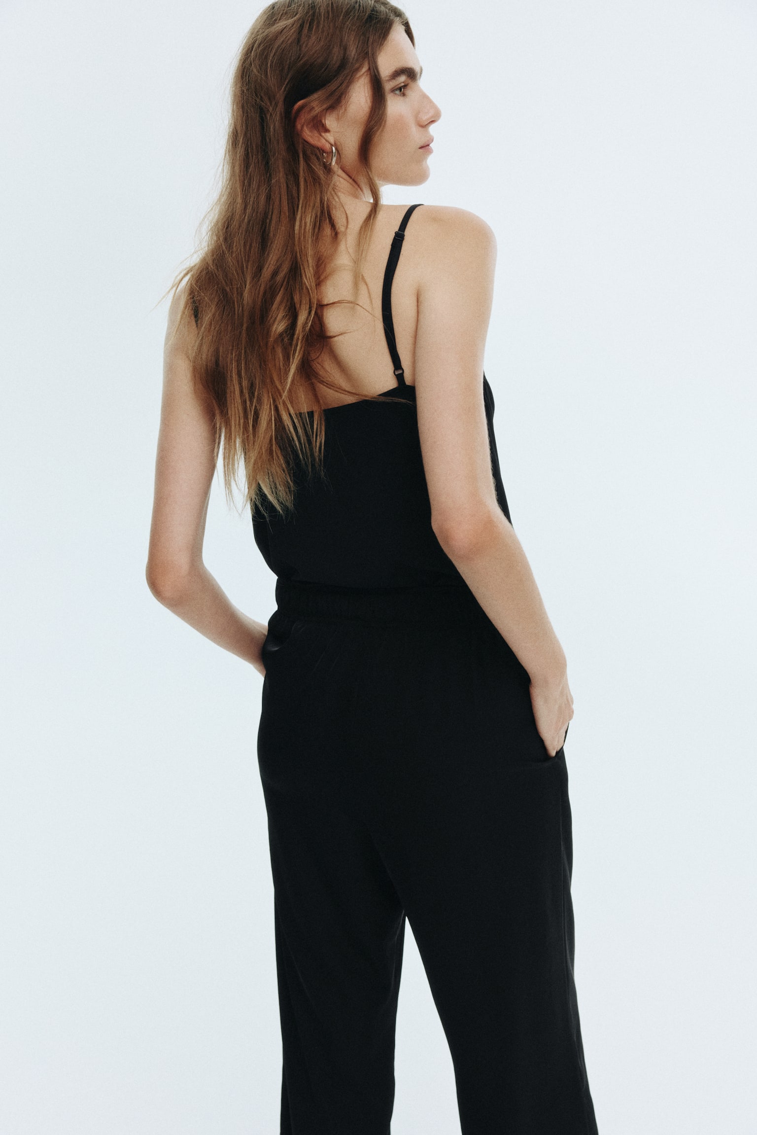 Quần dài ống rộng - Màu đen/Màu kem/Hoa văn/Màu đỏ rượu - 4