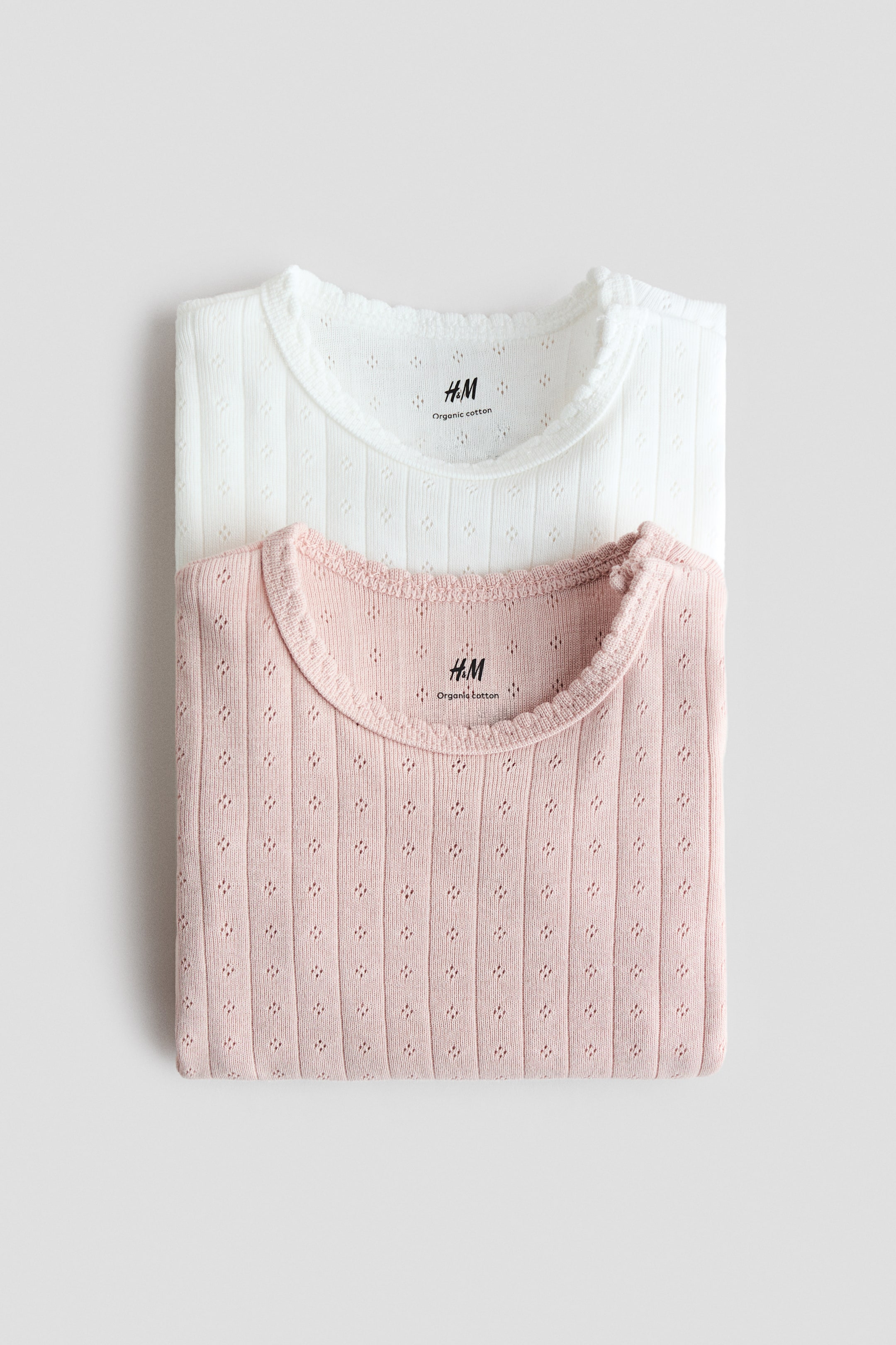 2-Pack Cotton Pointelle Bodysuits
