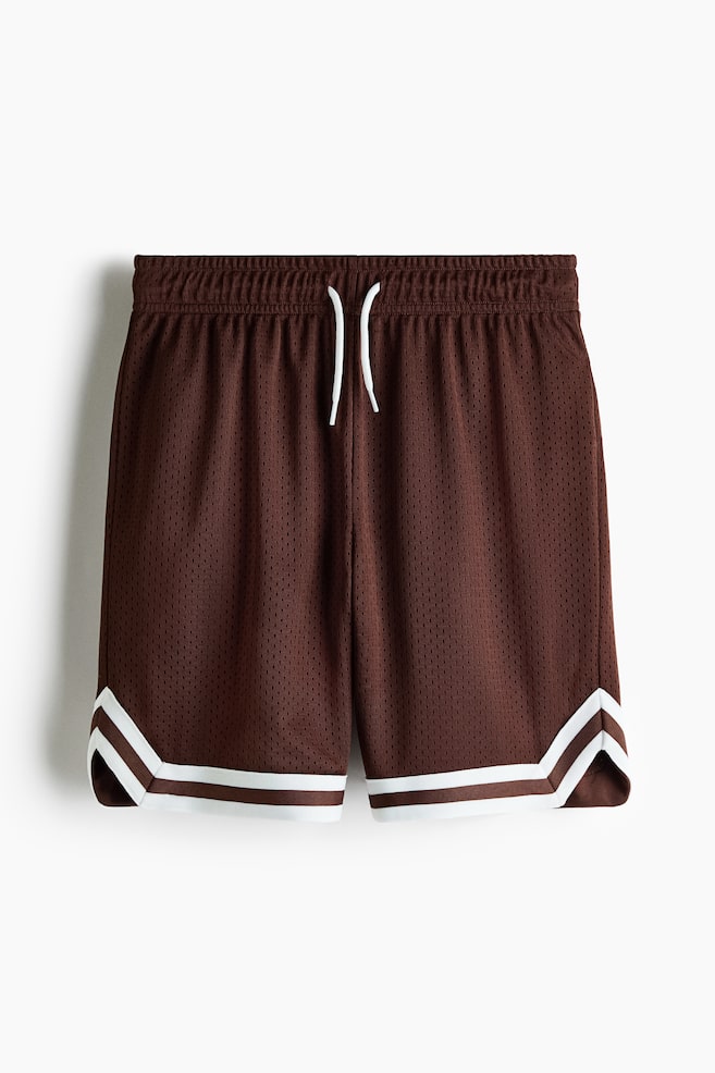 Basketball Shorts with DryMove™ - Dark brown/Dark blue - 1