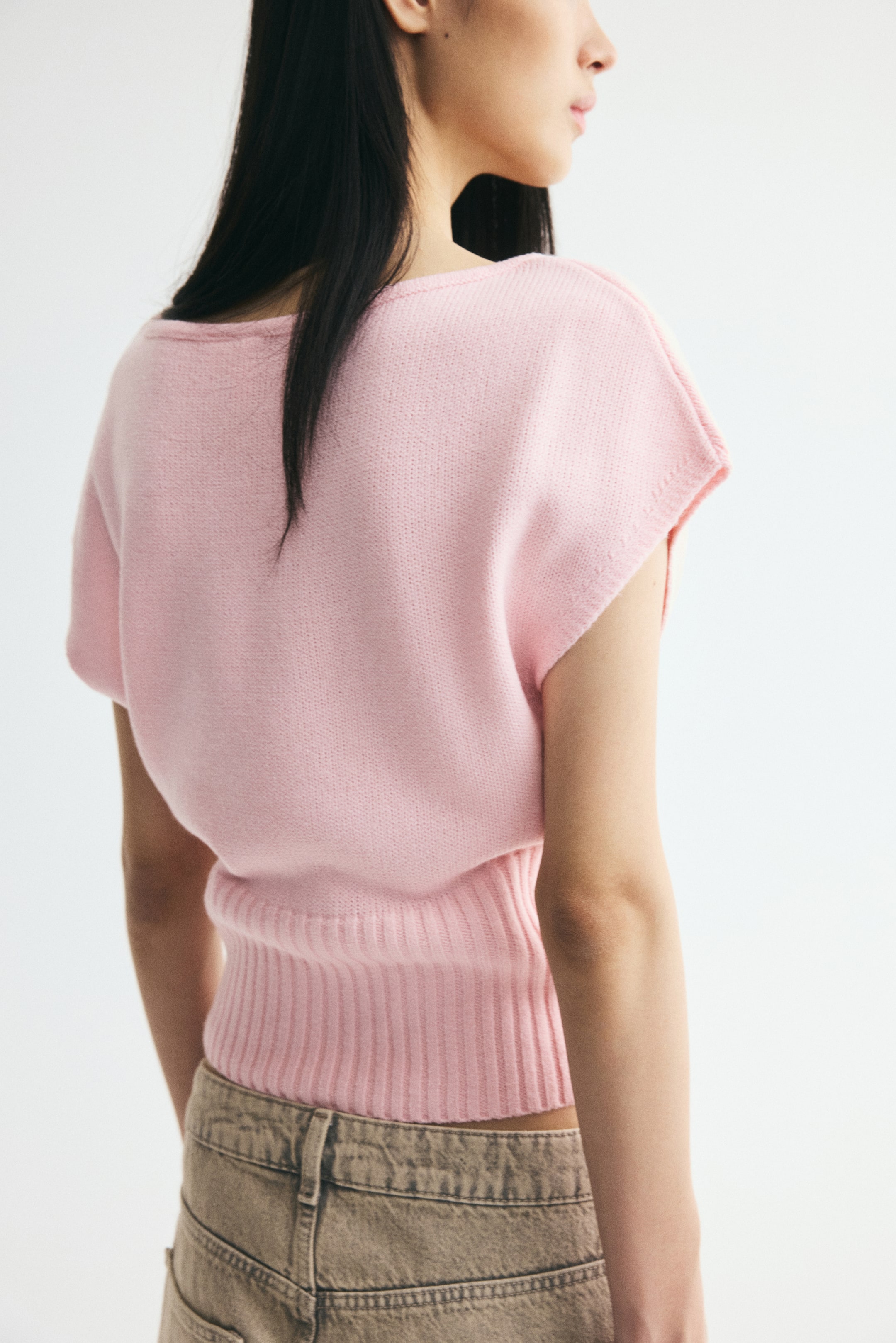 Knit Off-the-Shoulder Top