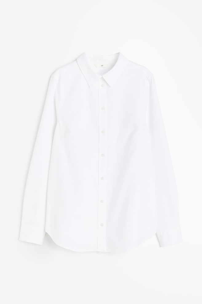 Fitted Oxford shirt - White - 2