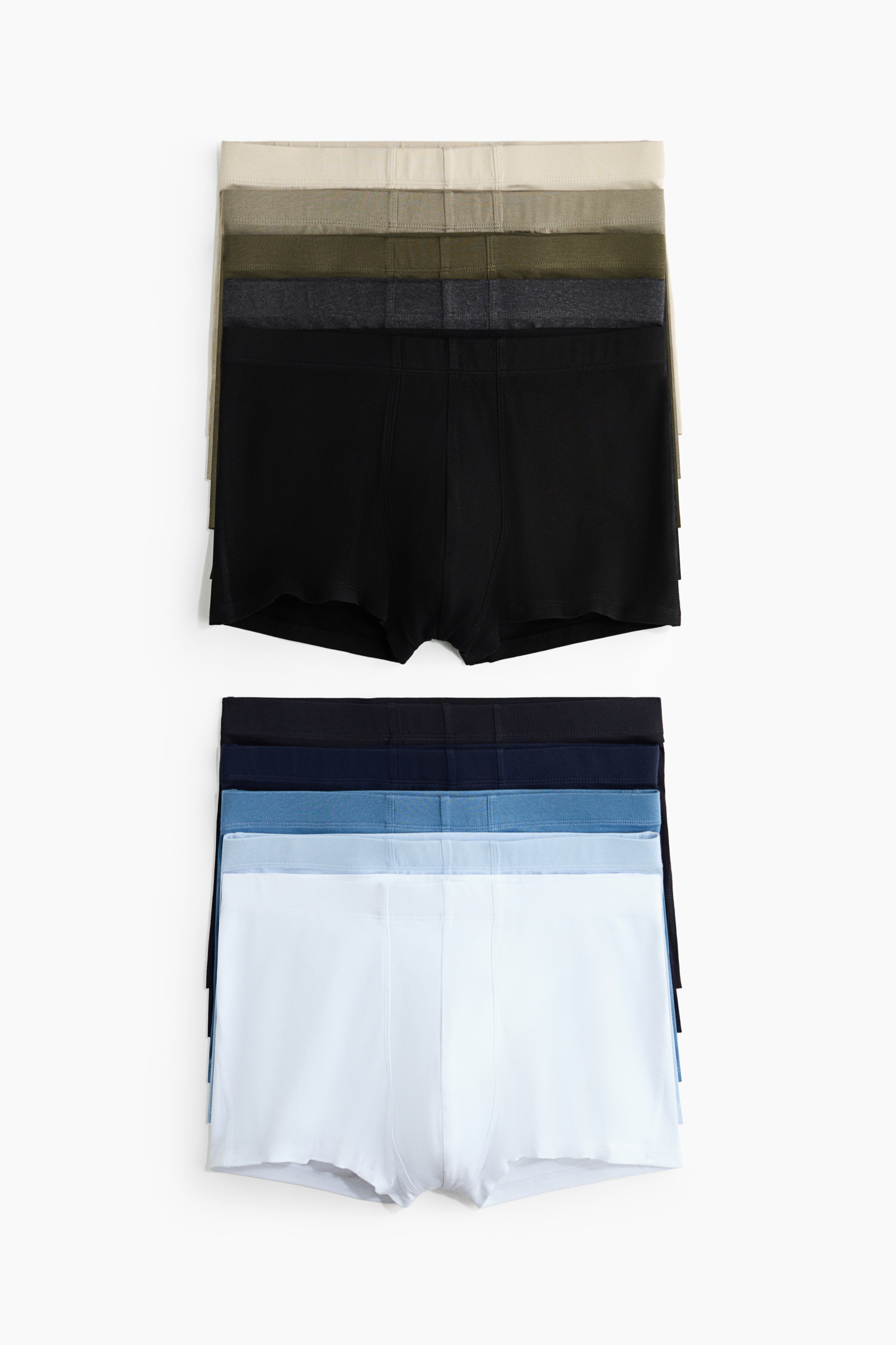 Lot de 10 boxers courts en coton