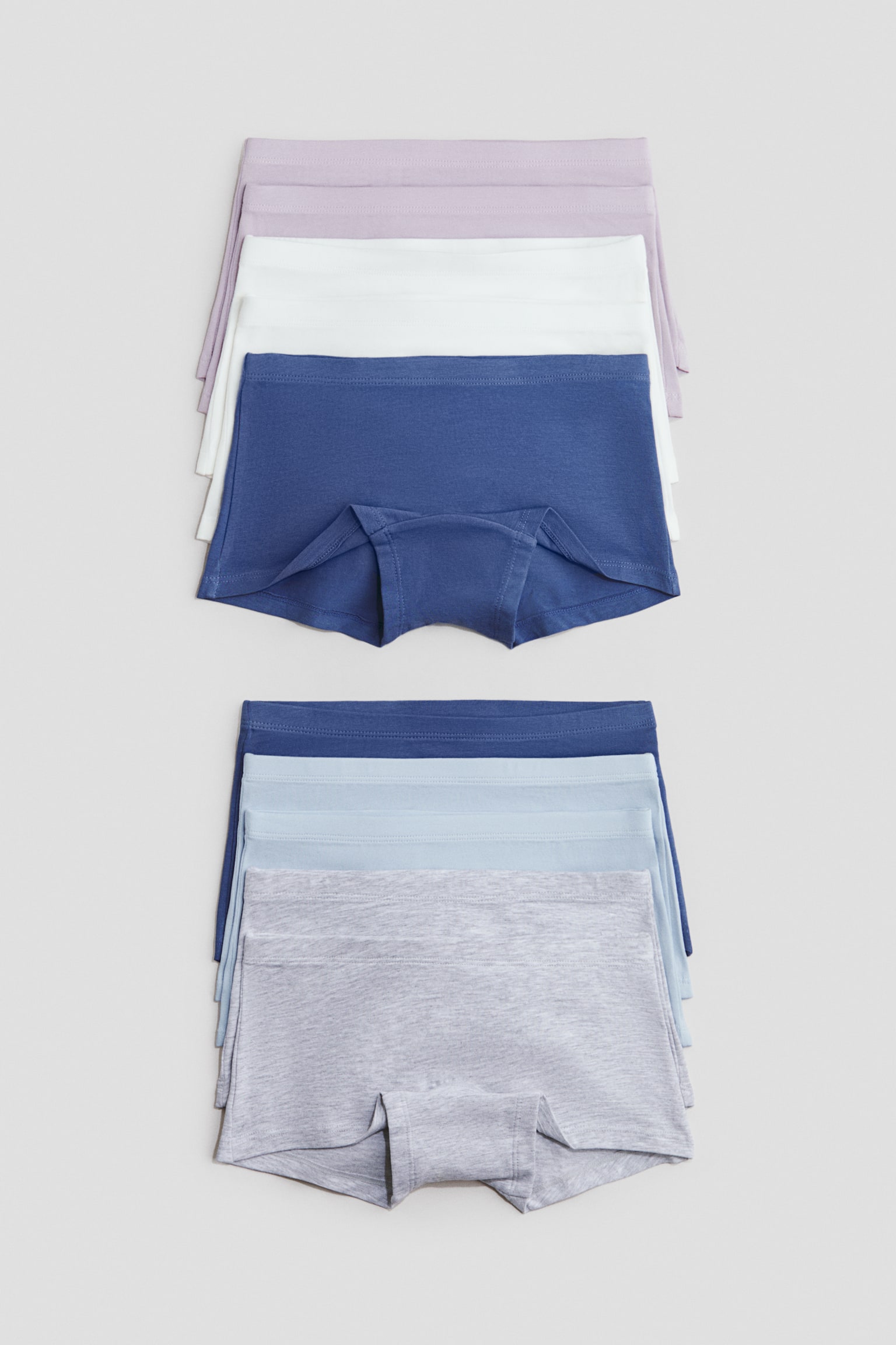 10-pack boxer briefs - Grå/Blå/Lilla/Grøn/Lys rosa/Mørkegrå/Lysegrå