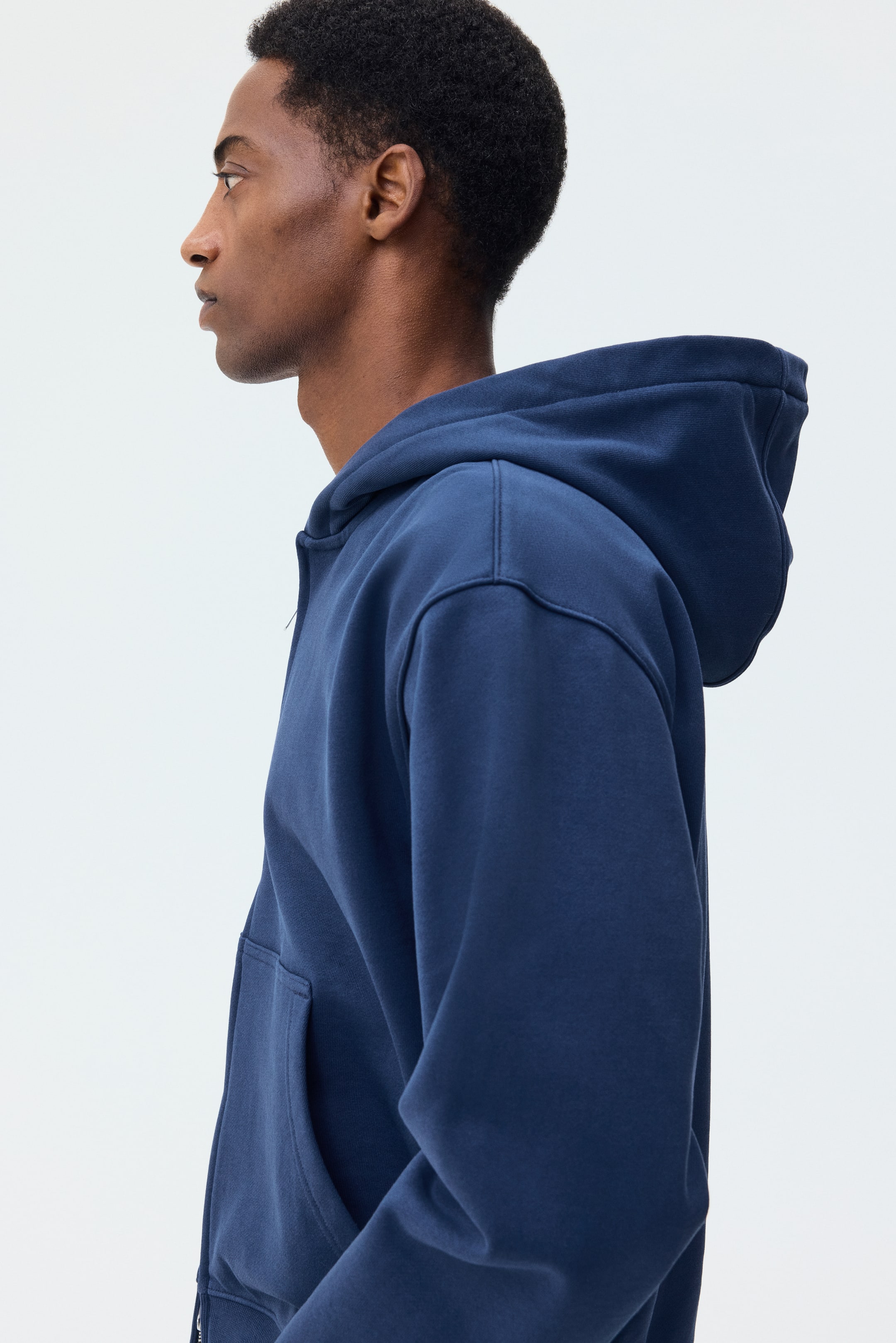 Grotere afbeelding bekijken: Boxy ritshoodie Loose Fit - Blauw - HEREN | H&M BE 4