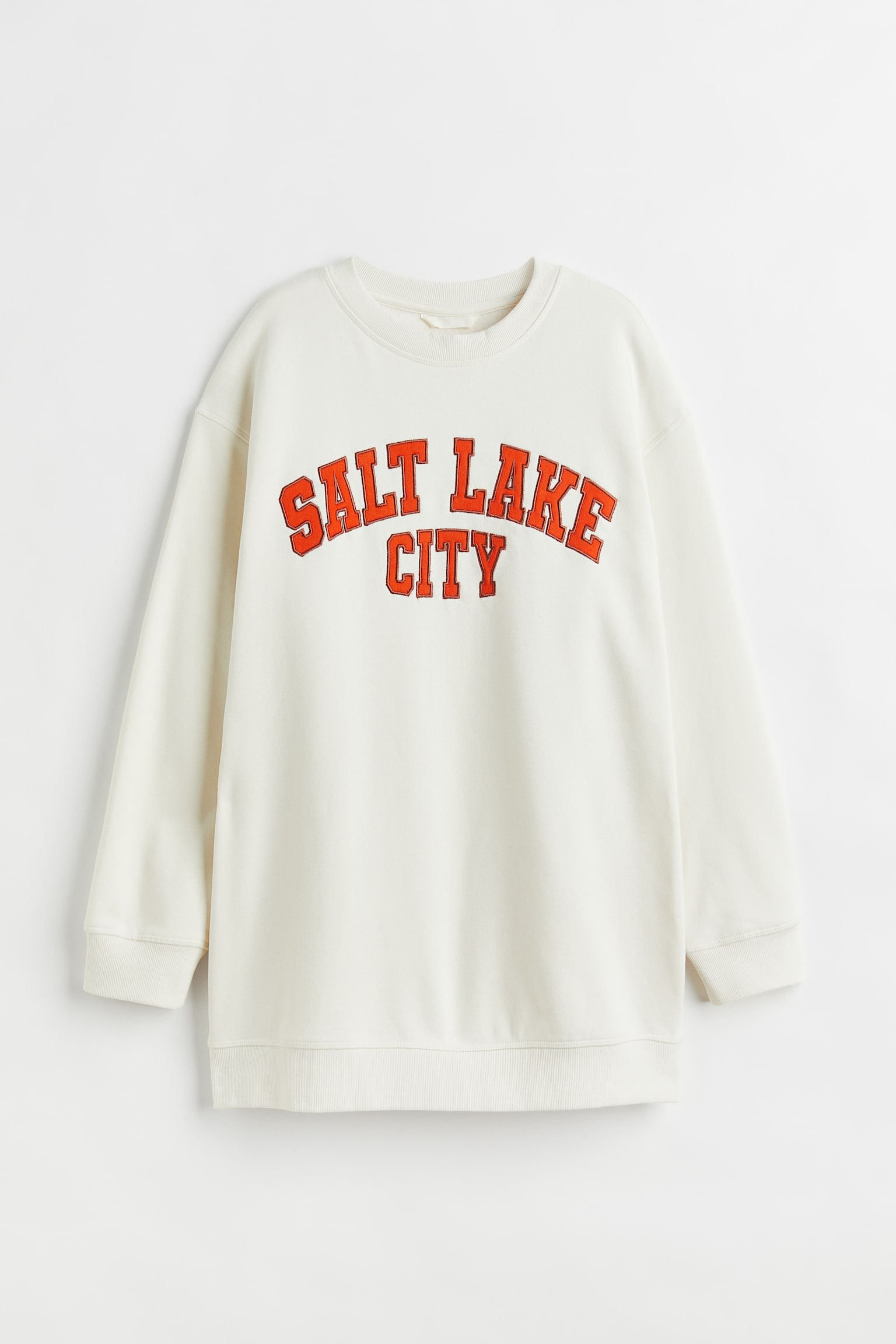 Oversized sweatshirt - White/Salt lake city