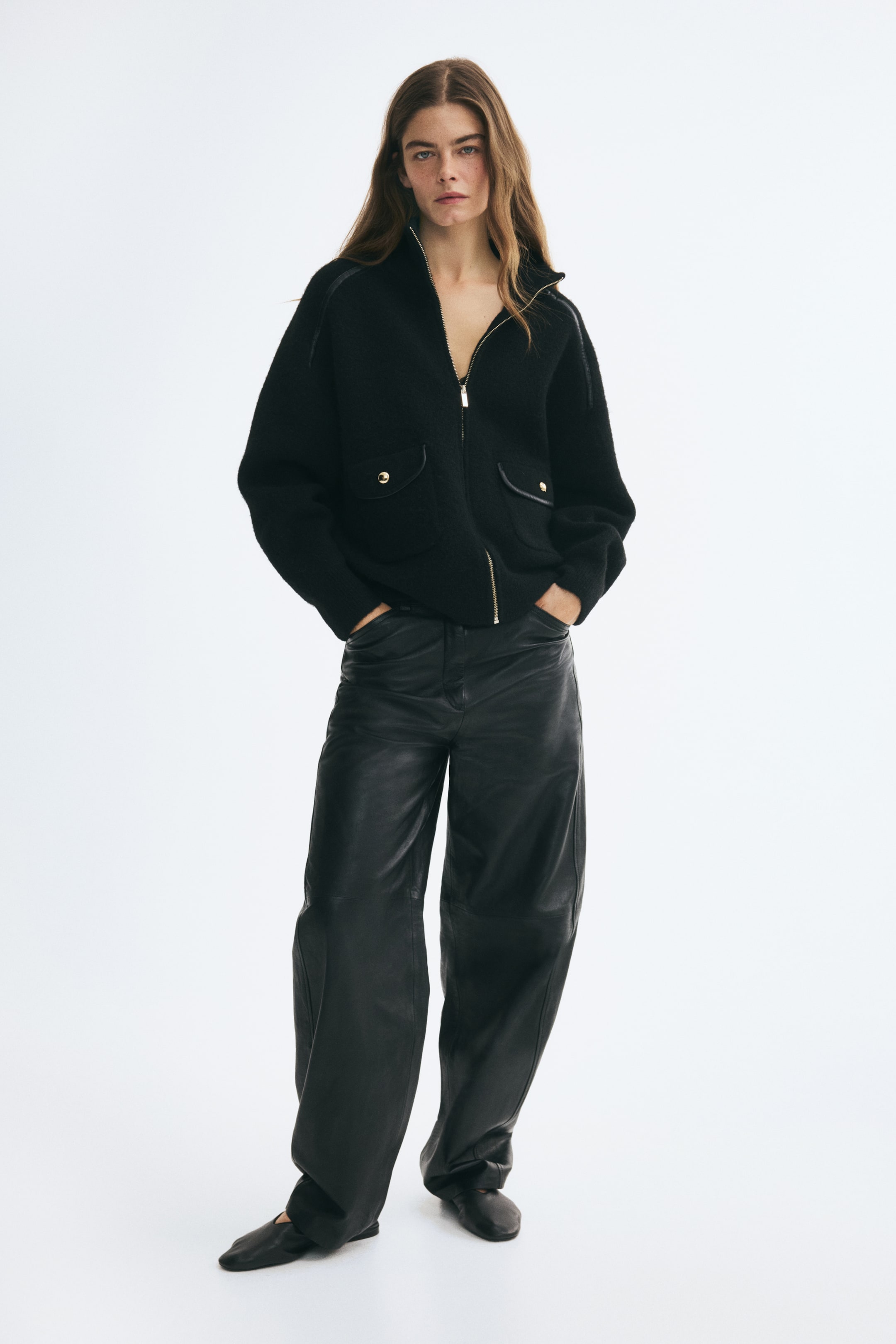 Agrandir l'image: Gilet oversize zippé - Noir - FEMME | H&M CH 1
