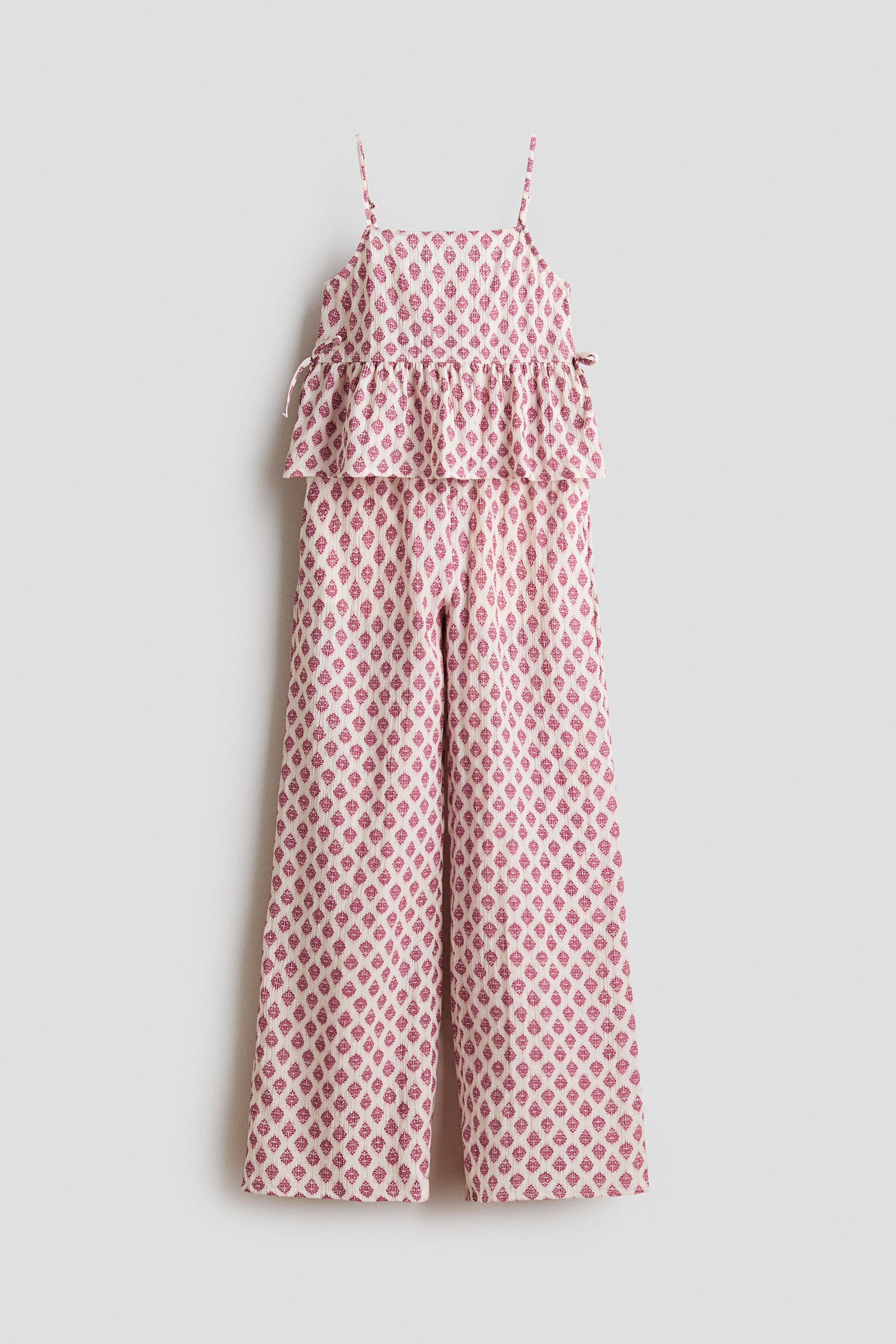 Conjunto de 2 piezas en sirsaca - Beige claro/Estampado/Azul marino/Azul/Rayas/Azul/Rayas