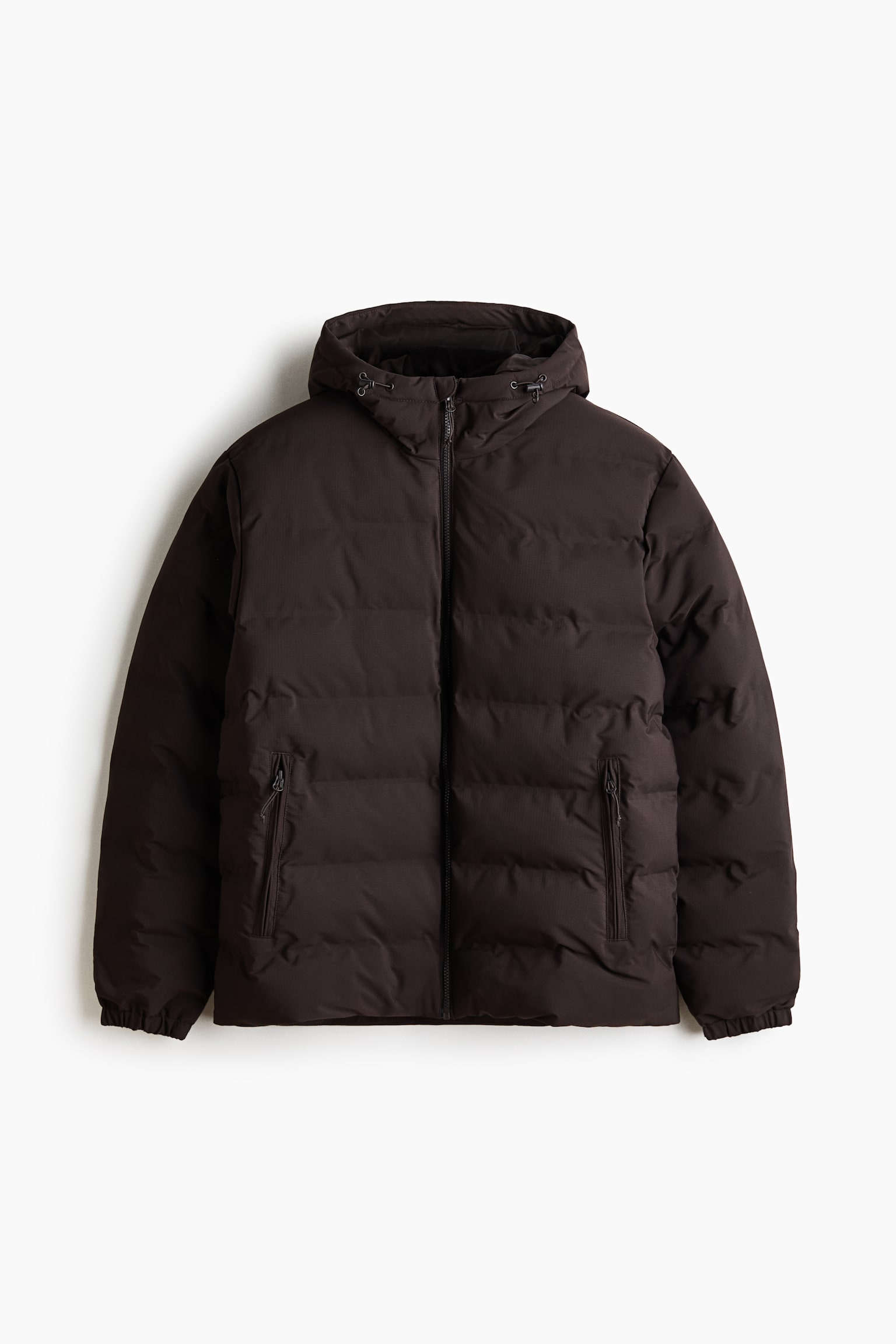 Chaqueta cortavientos acolchada repelente al agua - Marrón oscuro/Negro/Verde caqui oscuro