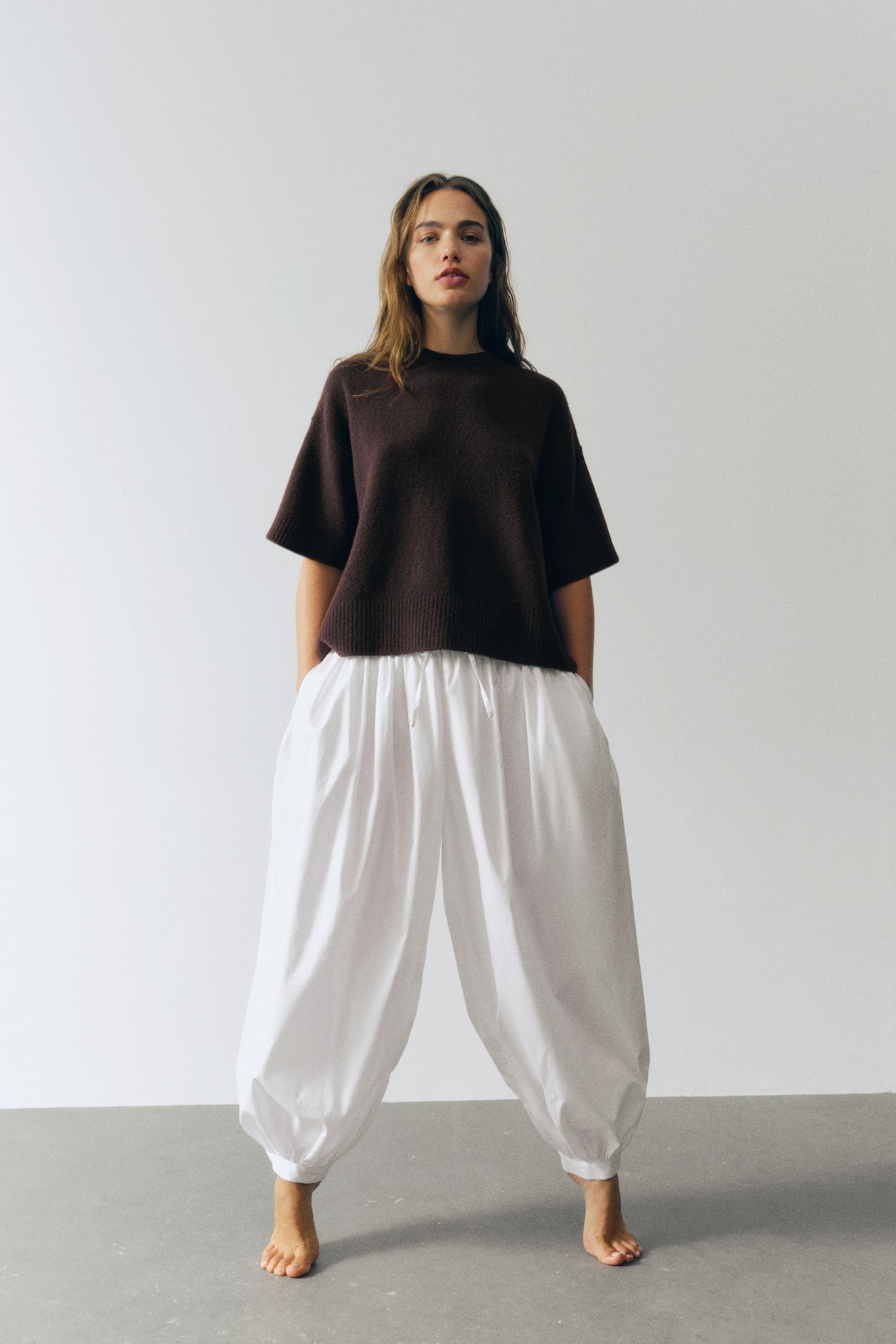 Brązowy sweter H&M