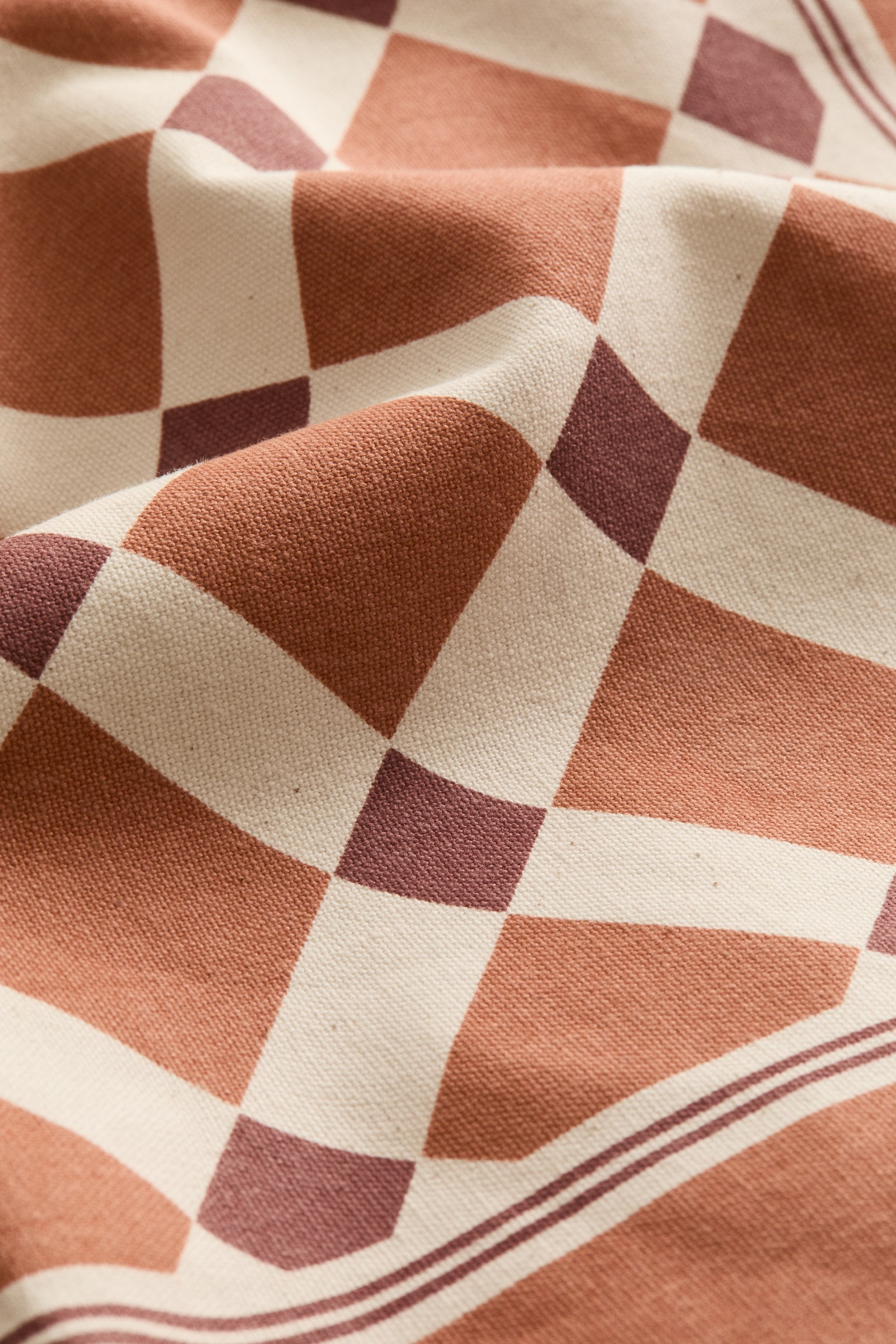 Outdoor cushion cover - Orange/Checked/Dark green/Checked/Yellow/Checked - 6