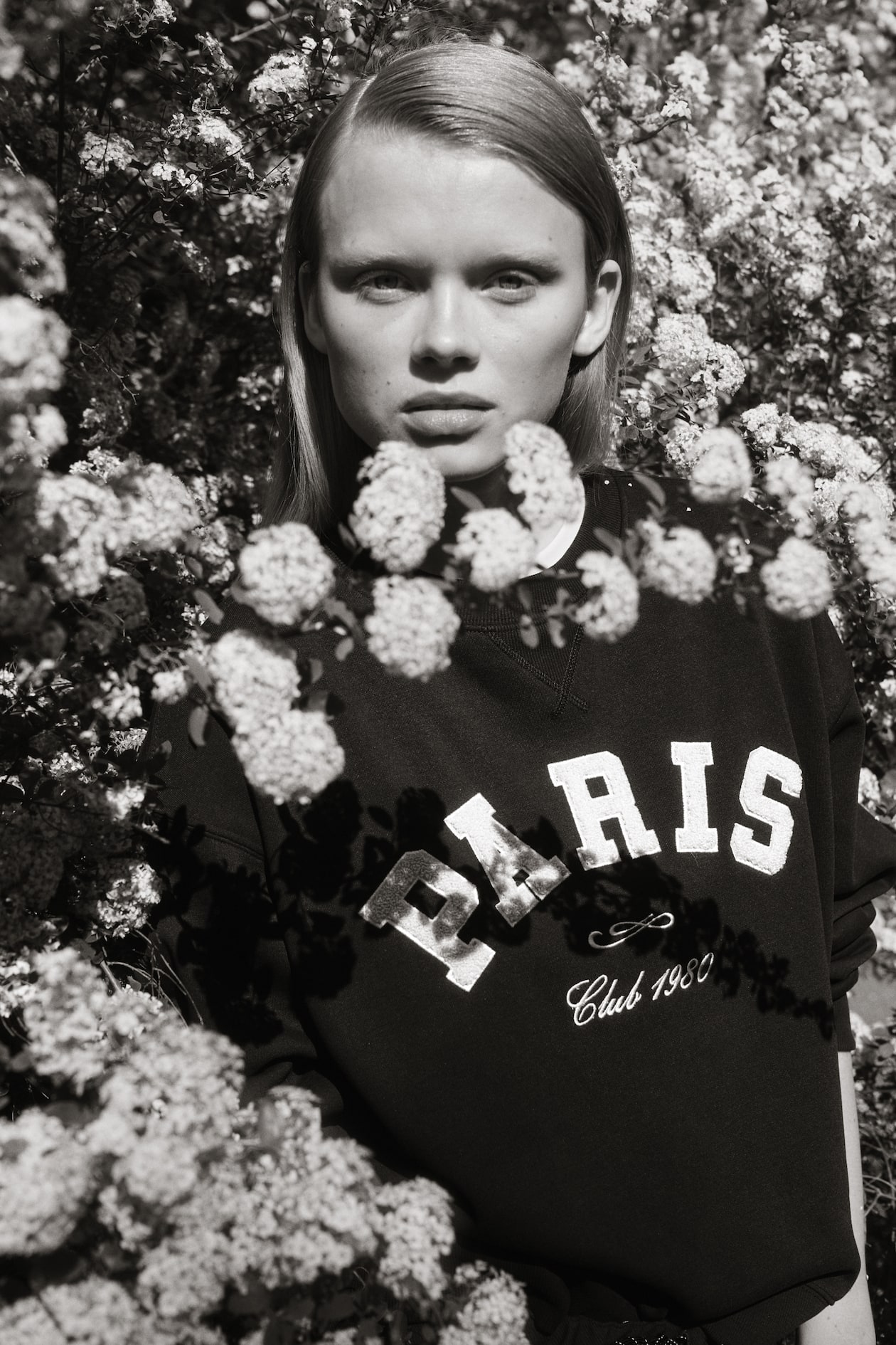 Sweatshirt with Text Motif