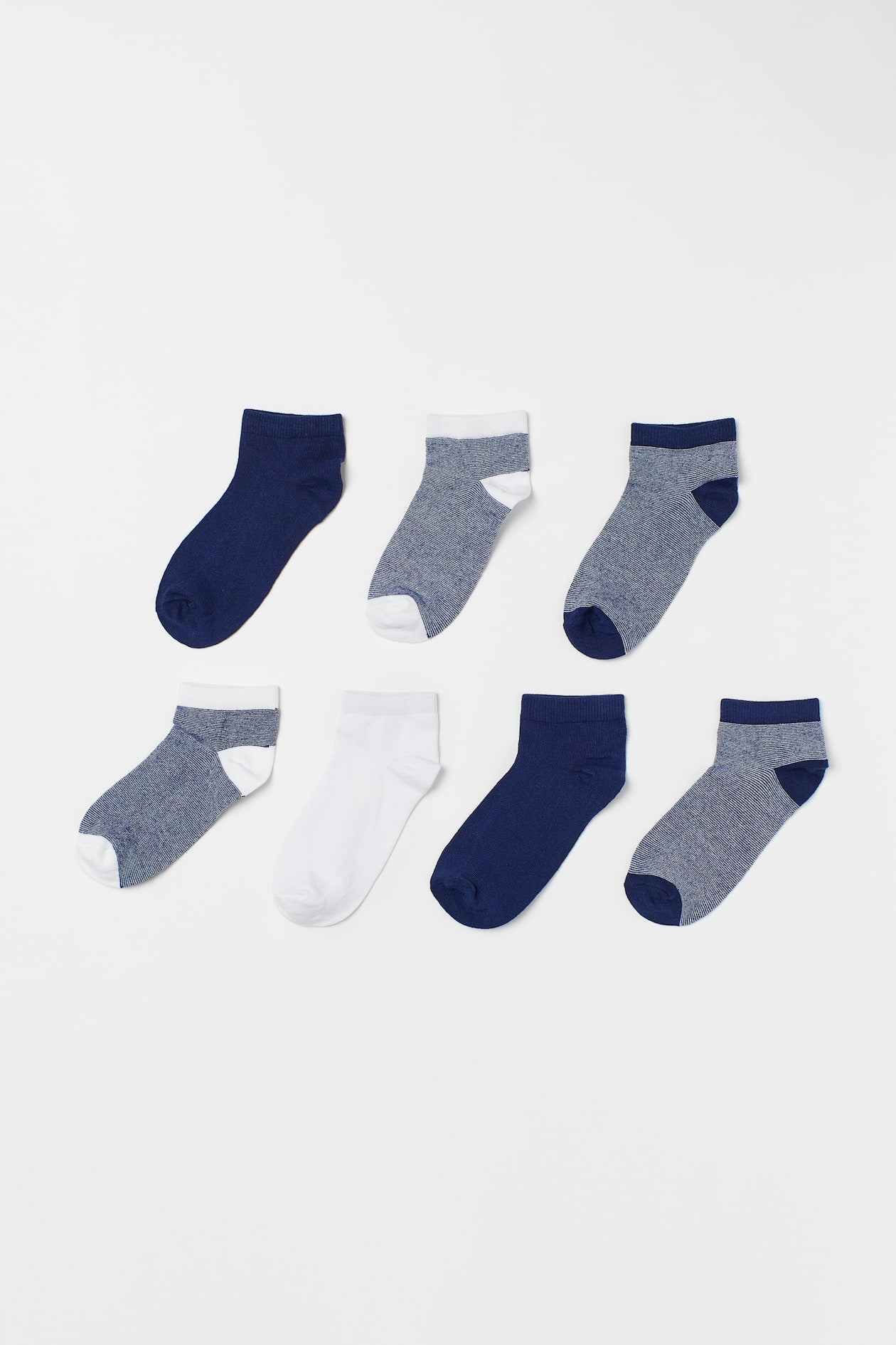 7-pack Ankle Socks - Dark blue - Kids | H&M US