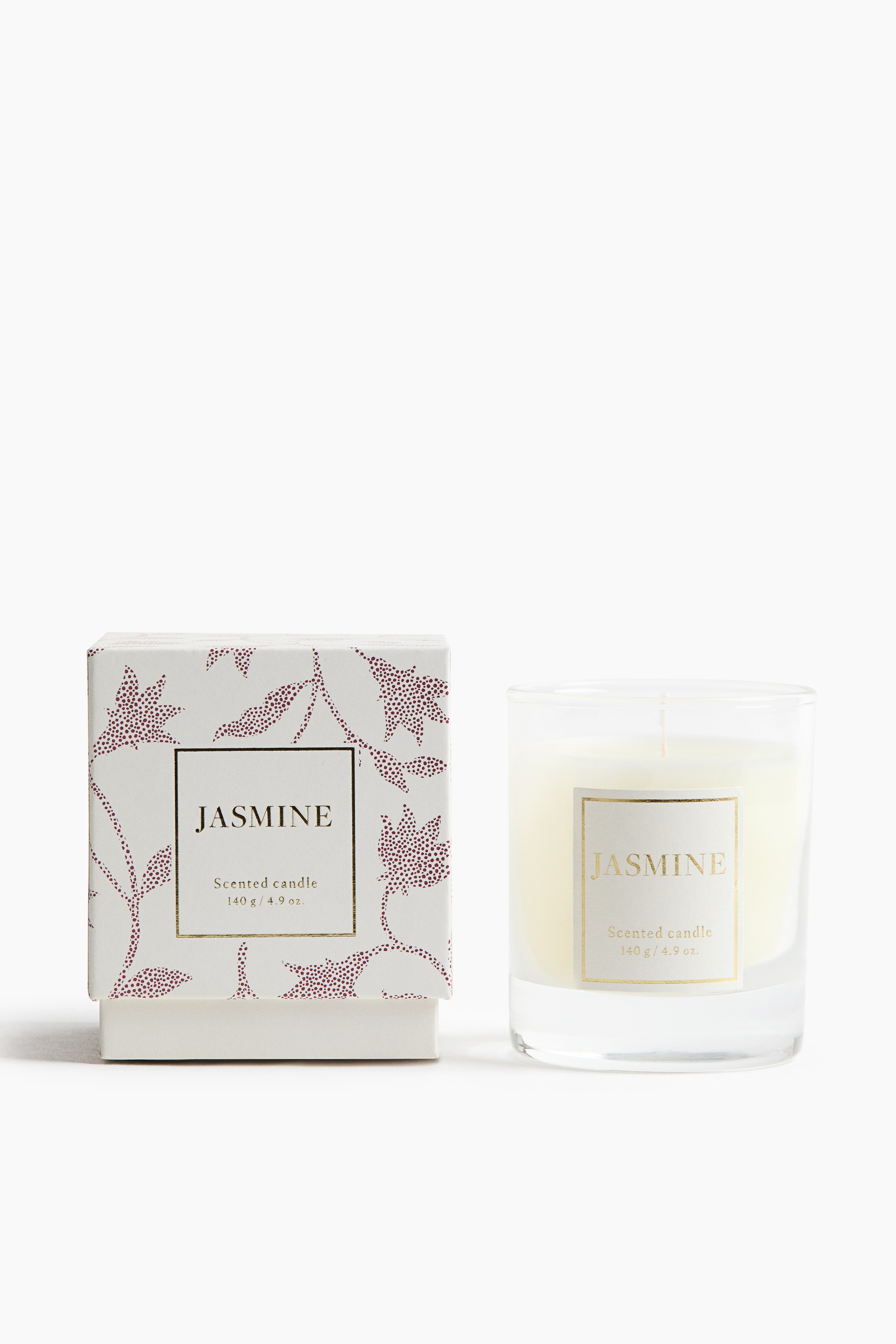 Scented candle in glass holder - Jasmine/Rose/Sandalwood