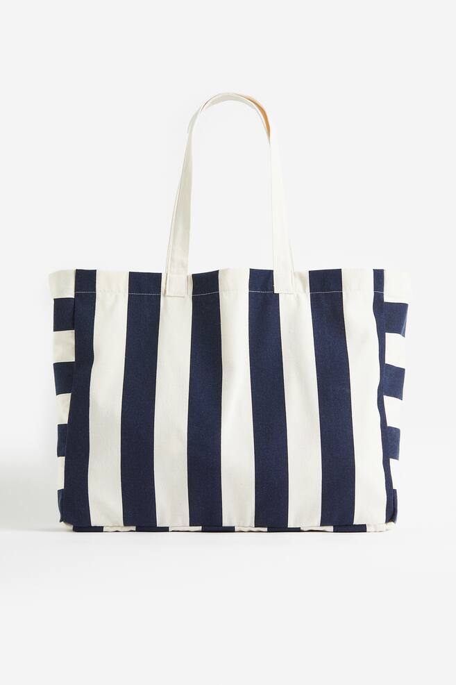 Printed canvas shopper - Navy blue/Striped/Cream/NYC/Green/NYC/Red/Striped/dc - 2