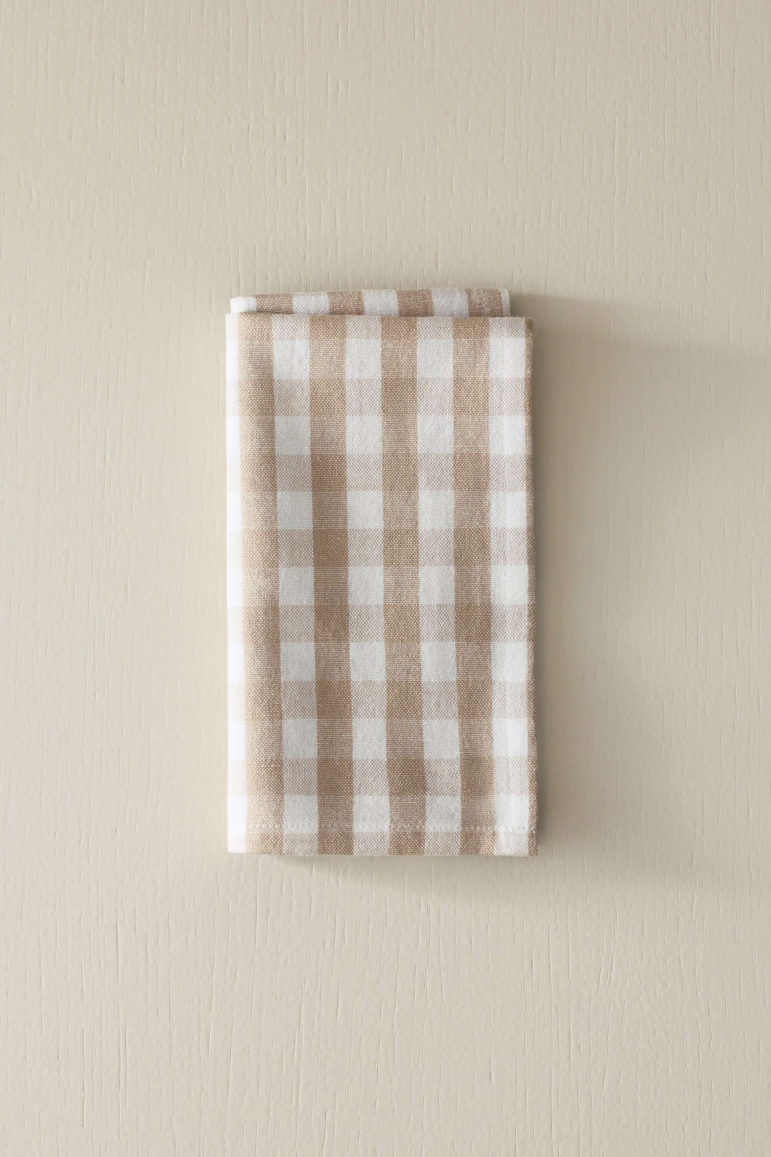 4-pack cotton napkins - Beige/Gingham check/Dark grey/Striped/Green/Cream striped/Dark brown/Striped/Light pink/Striped/Green/Gingham check/Dark brown/Gingham check/Terracotta/Gingham check/Terracotta/Striped/Light pink/Gingham check/Beige/Striped - 2