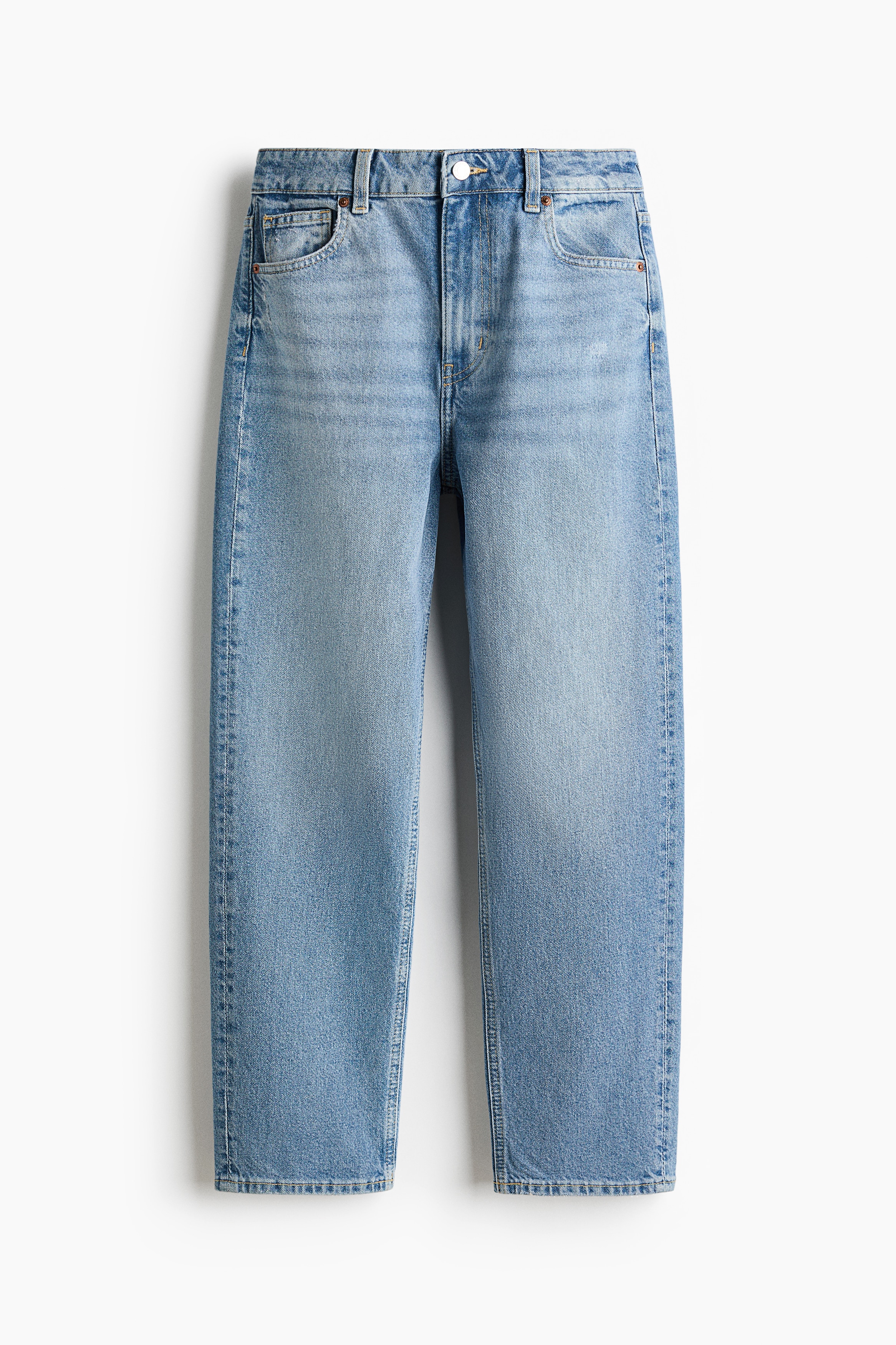 Jean Mom à la cheville près du corps taille haute - Bleu denim clair/Bleu denim/brun ancien foncé/Bleu denim foncé/Blanc/Crème/Bleu denim foncé/Bleu denim/Beige clair/Bleu denim foncé