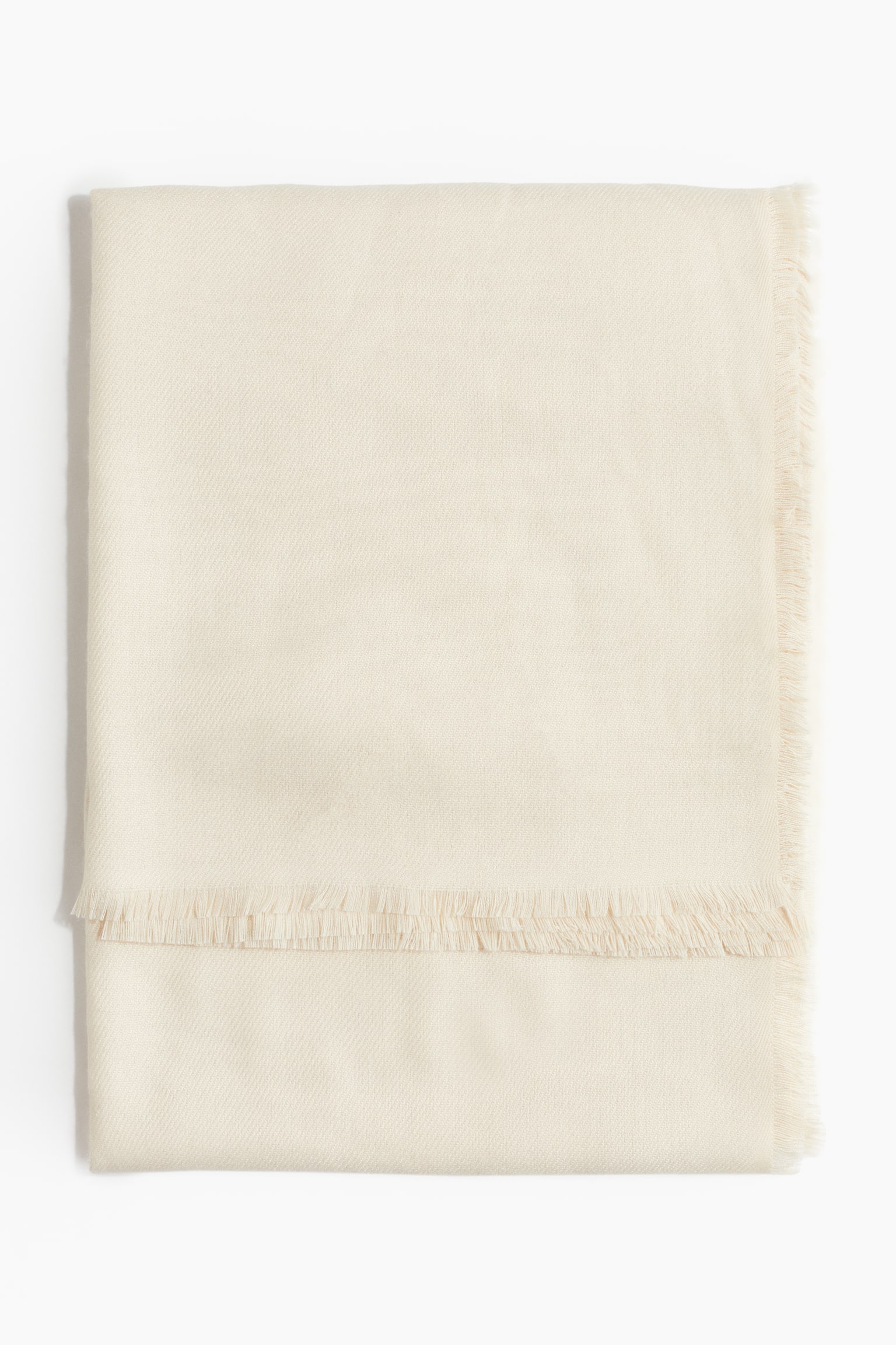 Large scarf - Cream/Light beige/Grey marl - 1