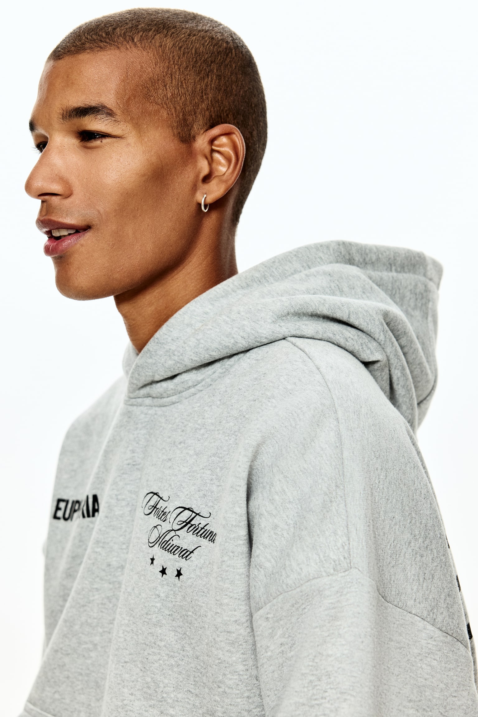 Loose Fit Hoodie - Grey marl/Euphoria/Black/Euphoria - 5