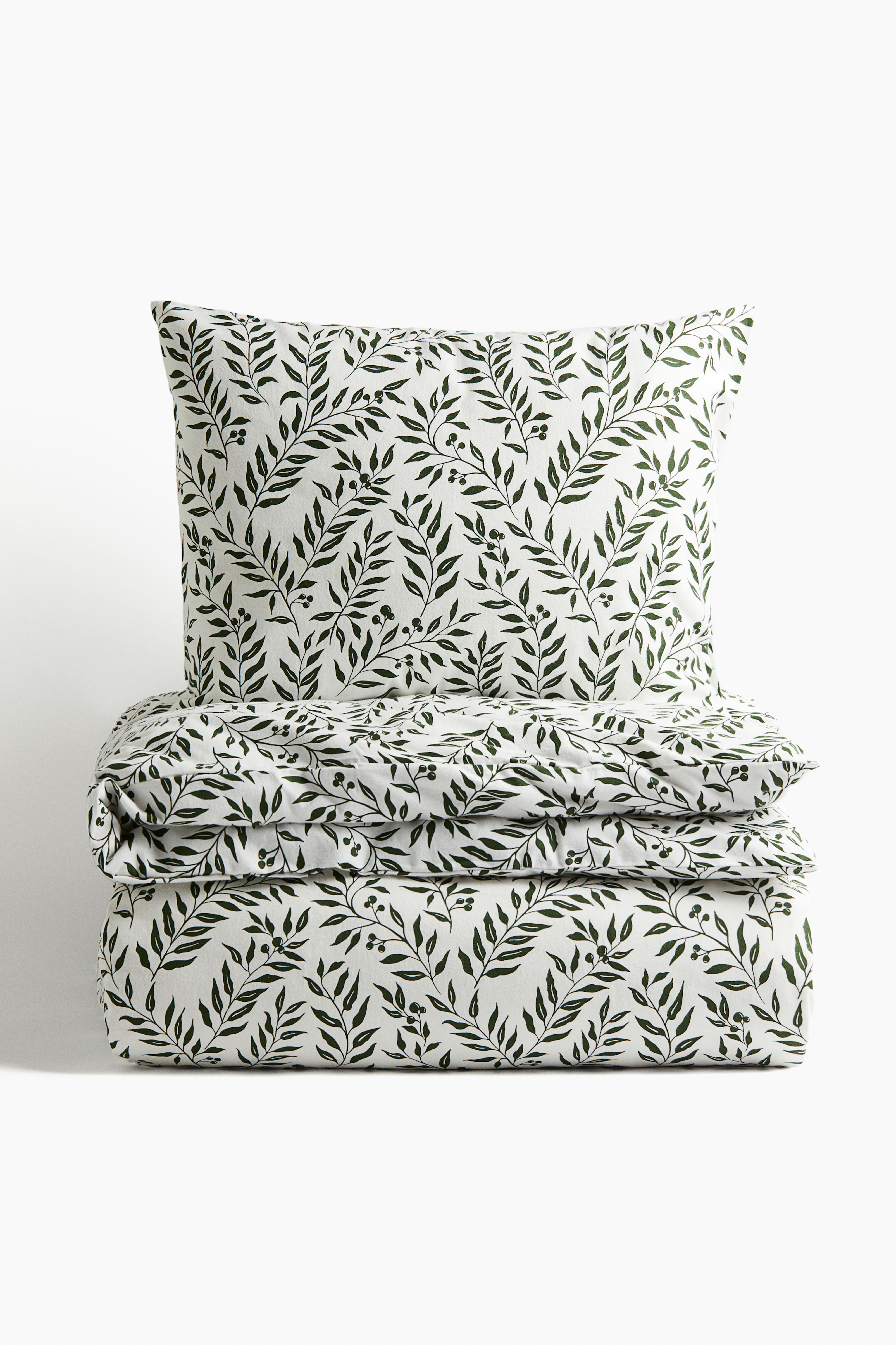 Twin Flannel Duvet Cover Set