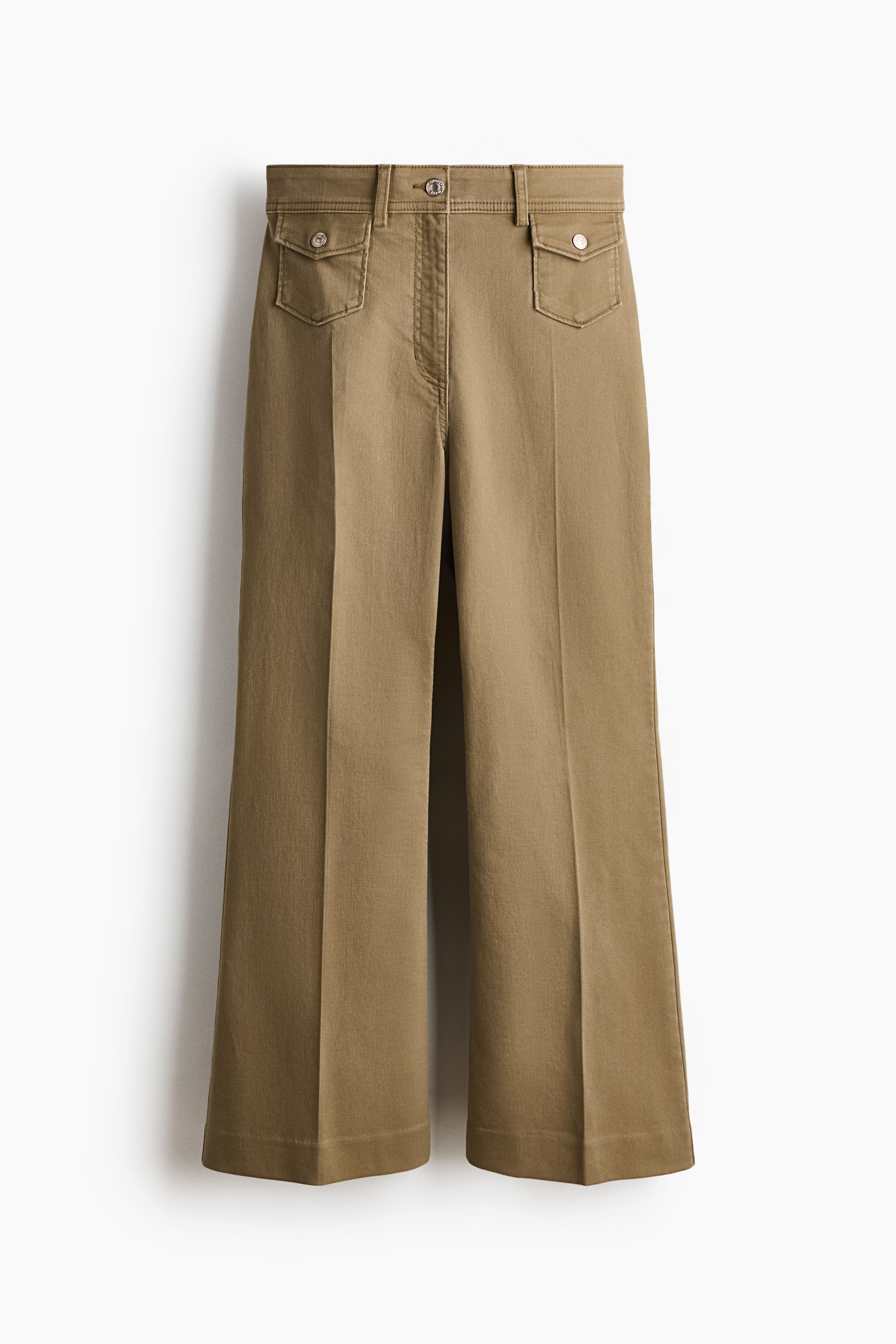 Flared Ankle-Length Pants
