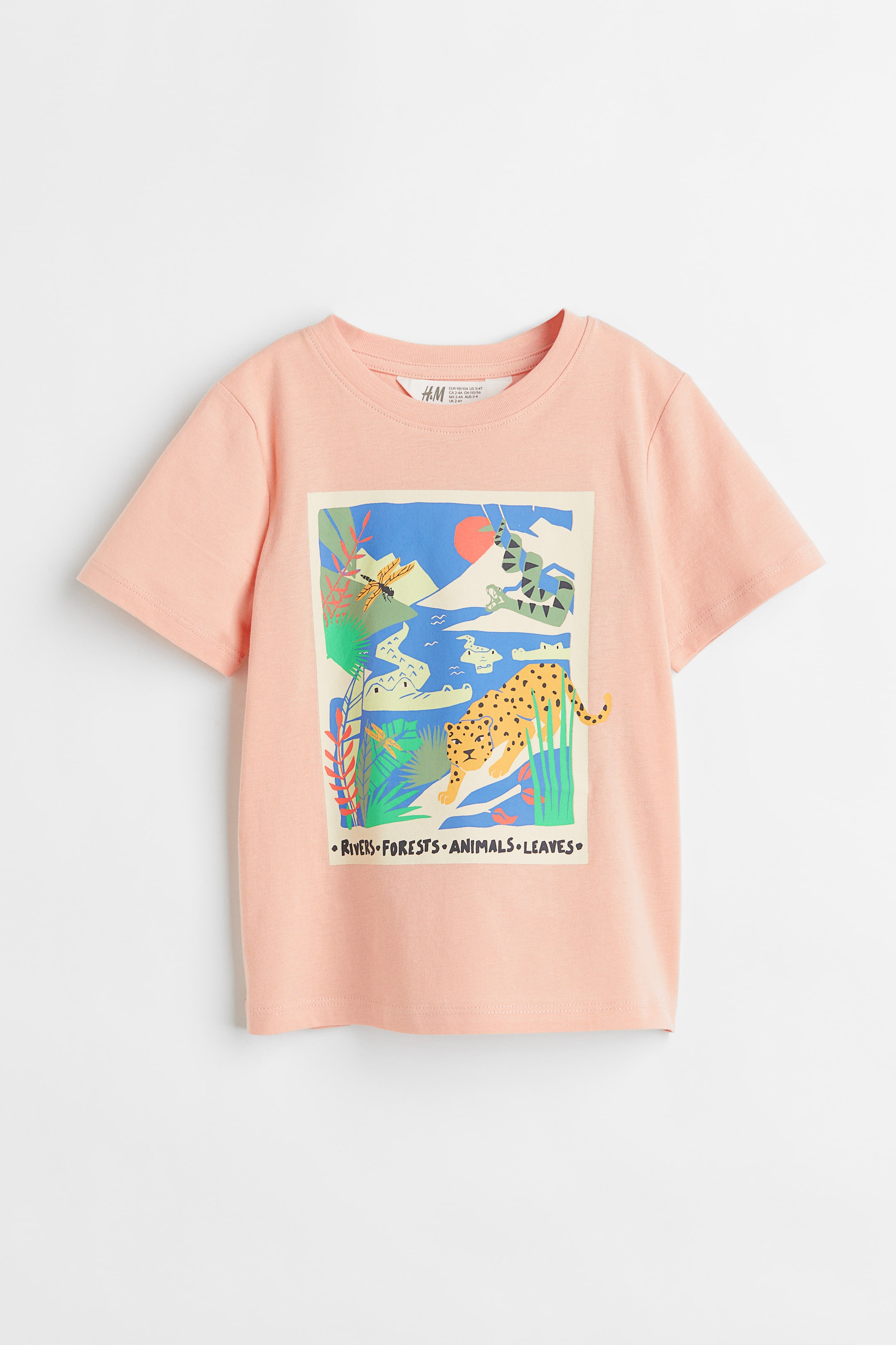 Printed T-shirt - Apricot - Kids | H&M US