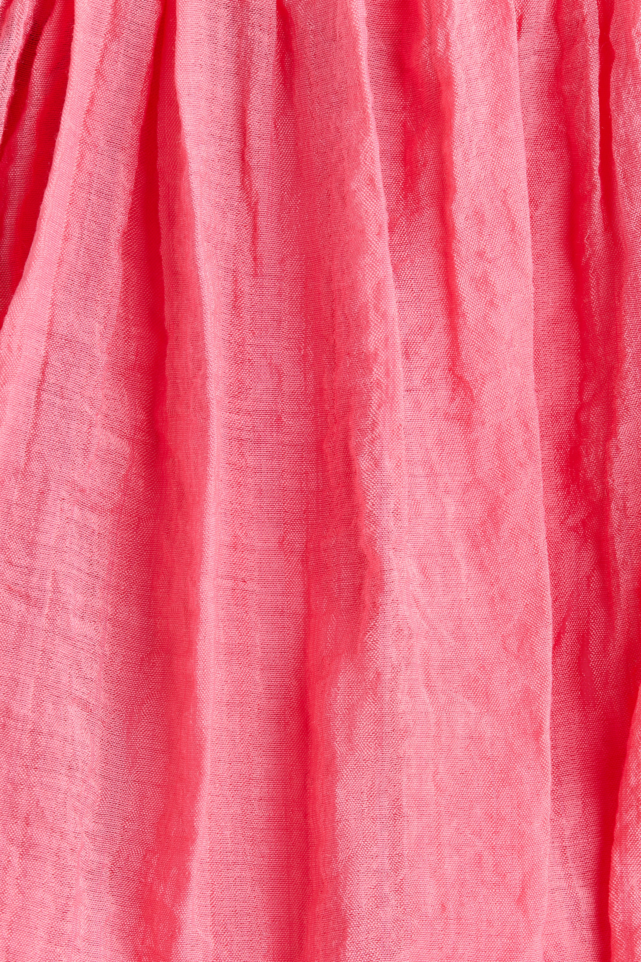 Bubble-Hem Crêpe Top
