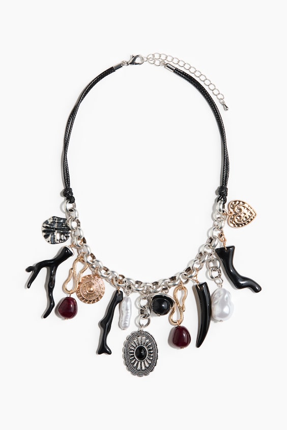 Женское колье H&M Charm с подвесками