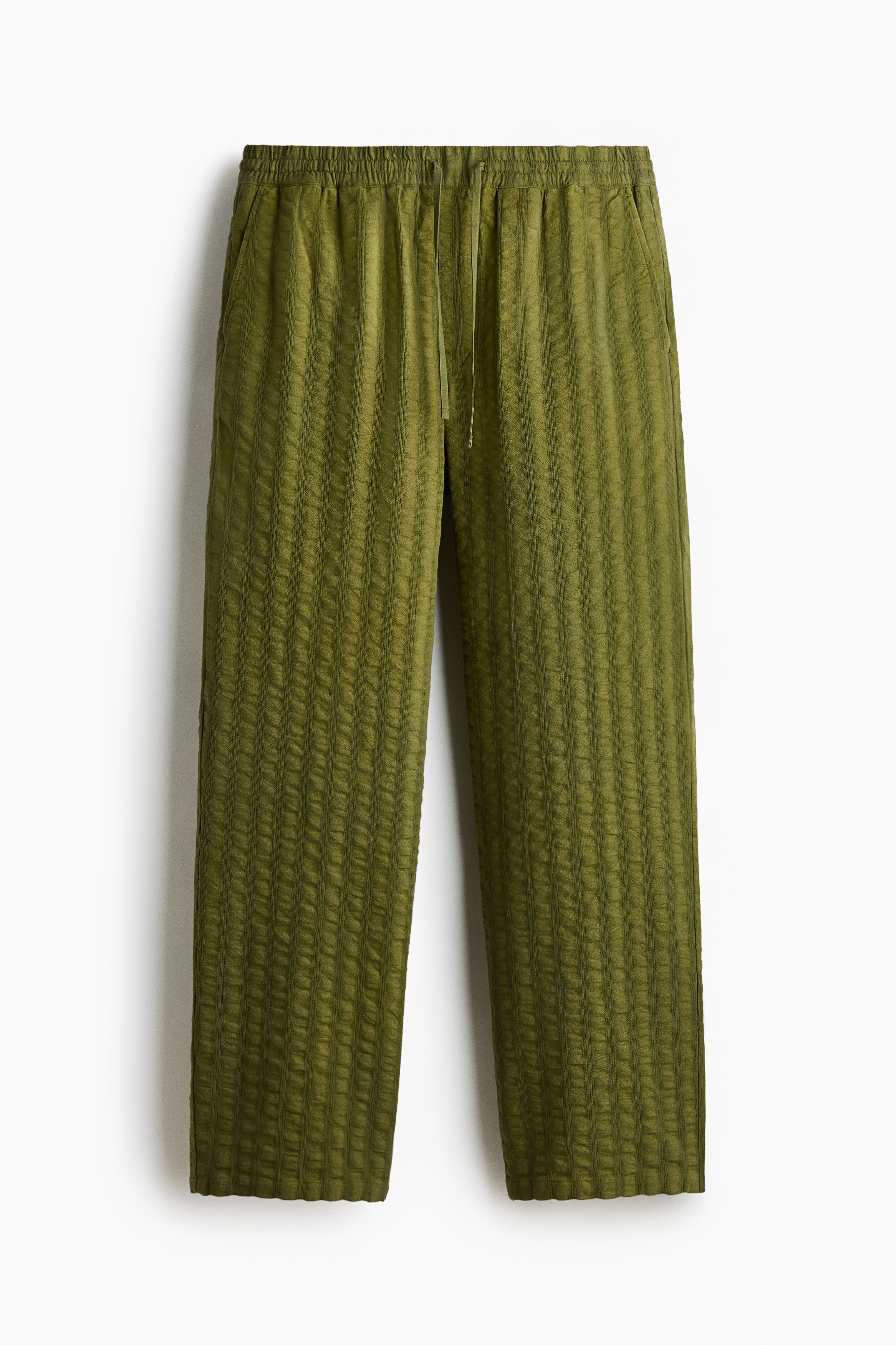 Relaxed Fit Cotton trousers - Dark green/Navy blue