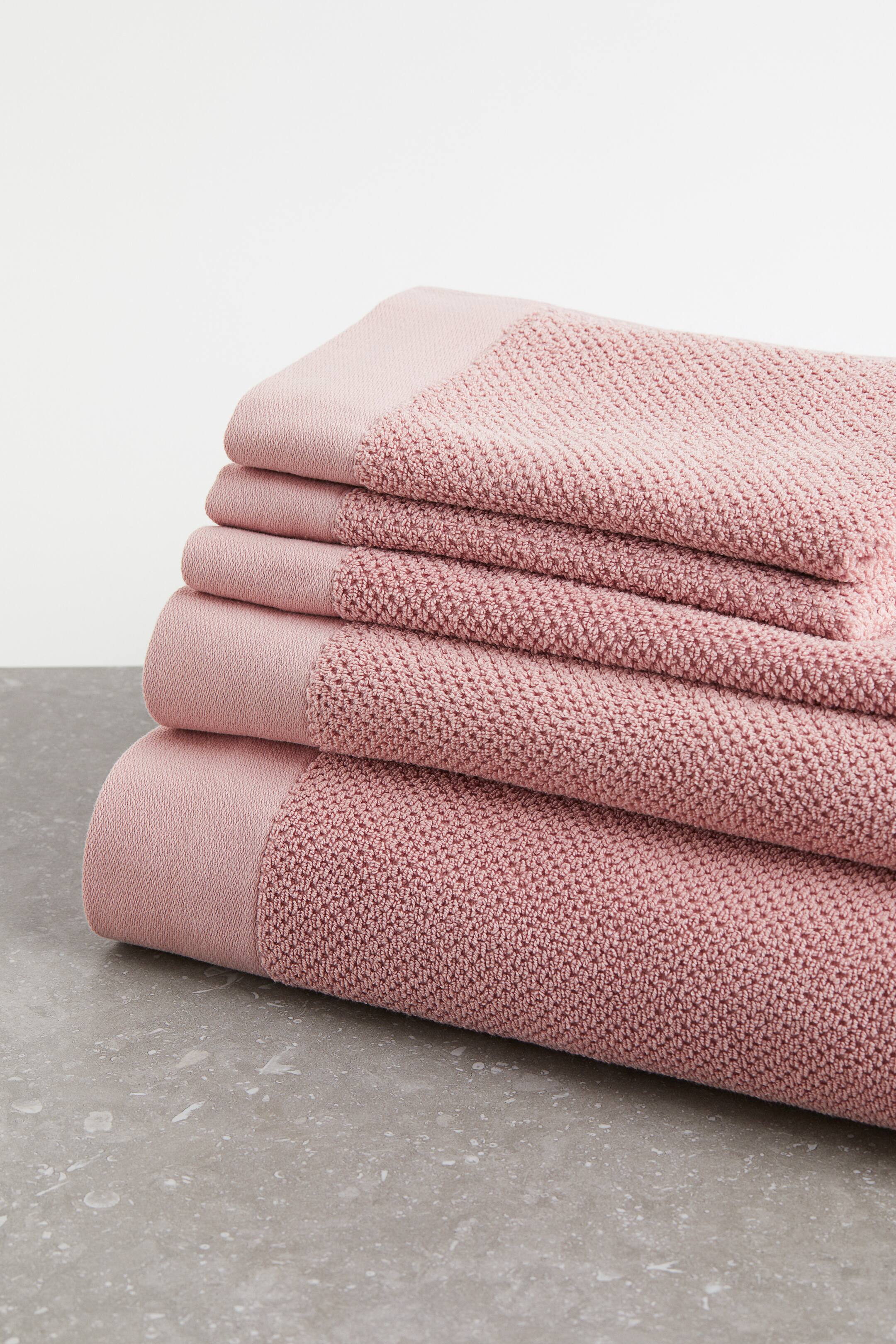 Cotton terry bath sheet Light pink Home All H&M GB