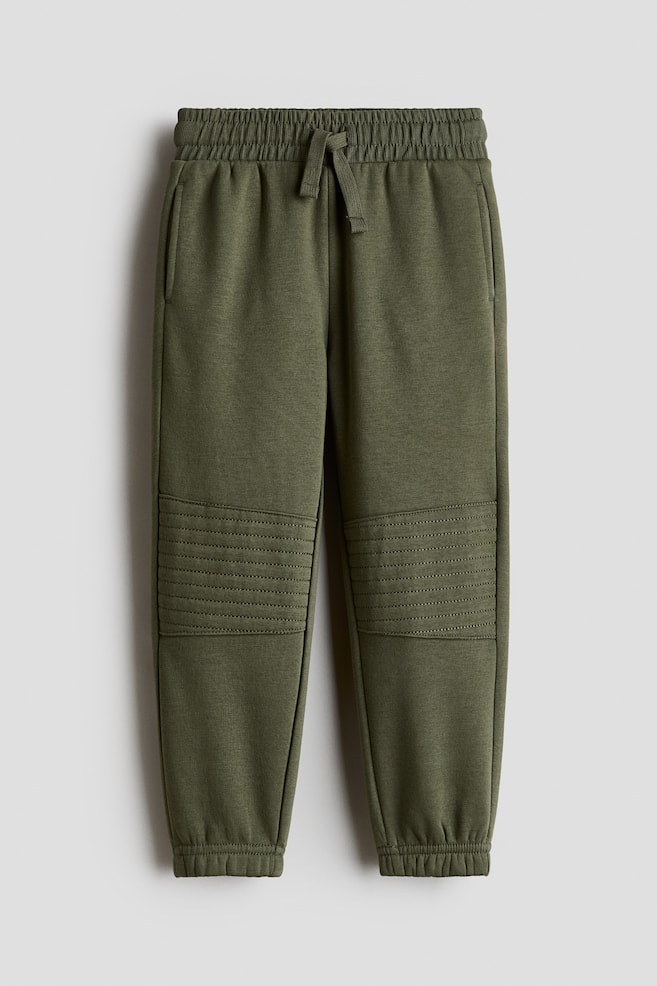 Biker-Joggpants - Dunkles Khakigrün/Schwarz - 1