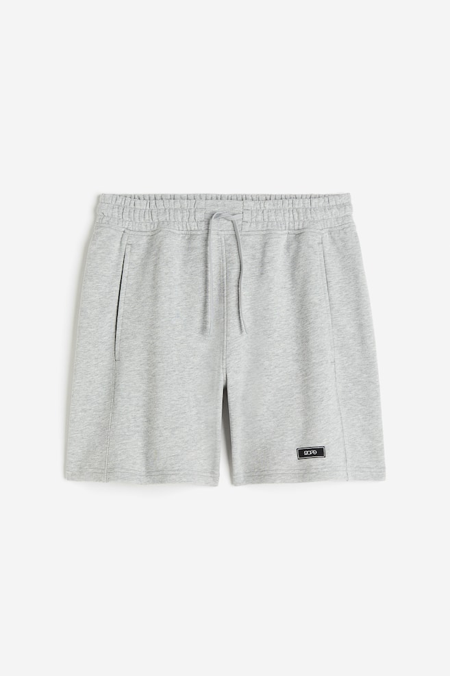 DryMove™ Sweatshirt shorts - Light grey marl/Black - 2