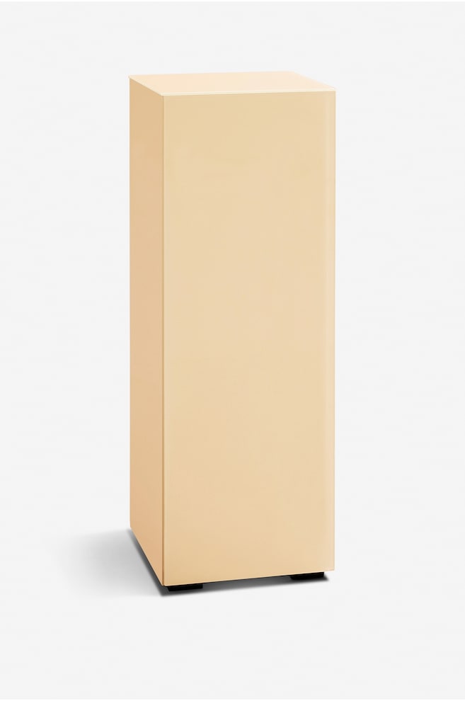 Pop Piedestal I Färgat Glas - Beige/Svart - 1
