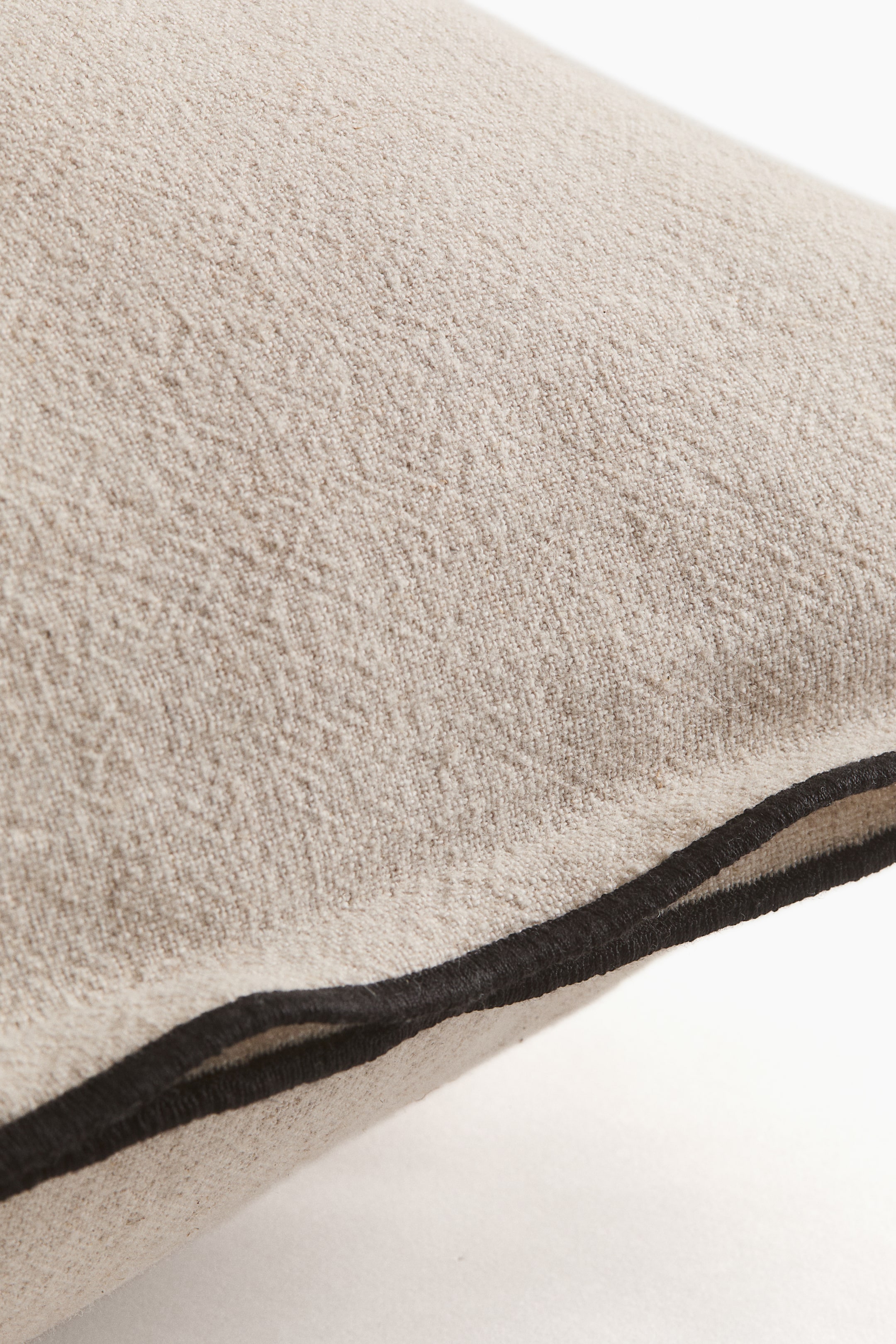 Housse de coussin en lin mélangé