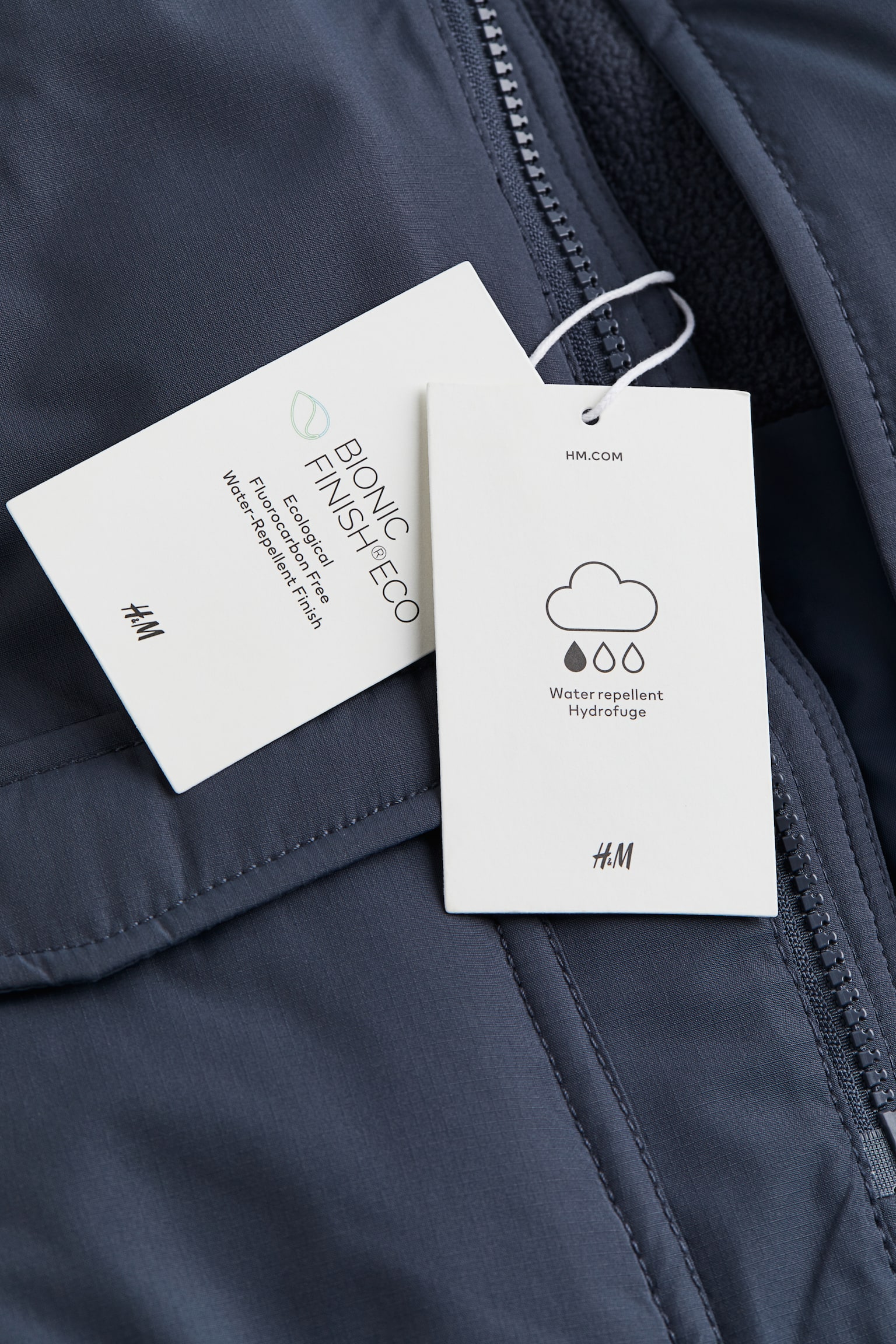 Water Repellent Parka - Navy blue/Dark khaki green/Light brown - 3