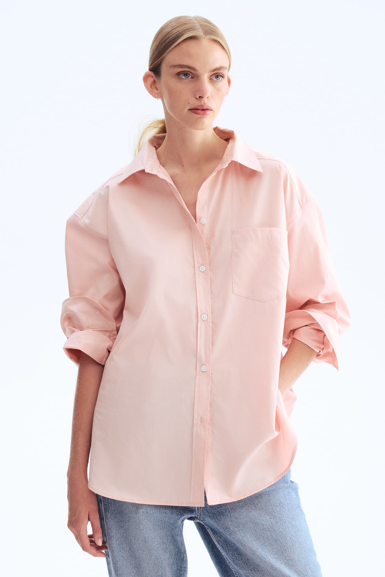 Oversized Cotton Poplin Shirt - image 2