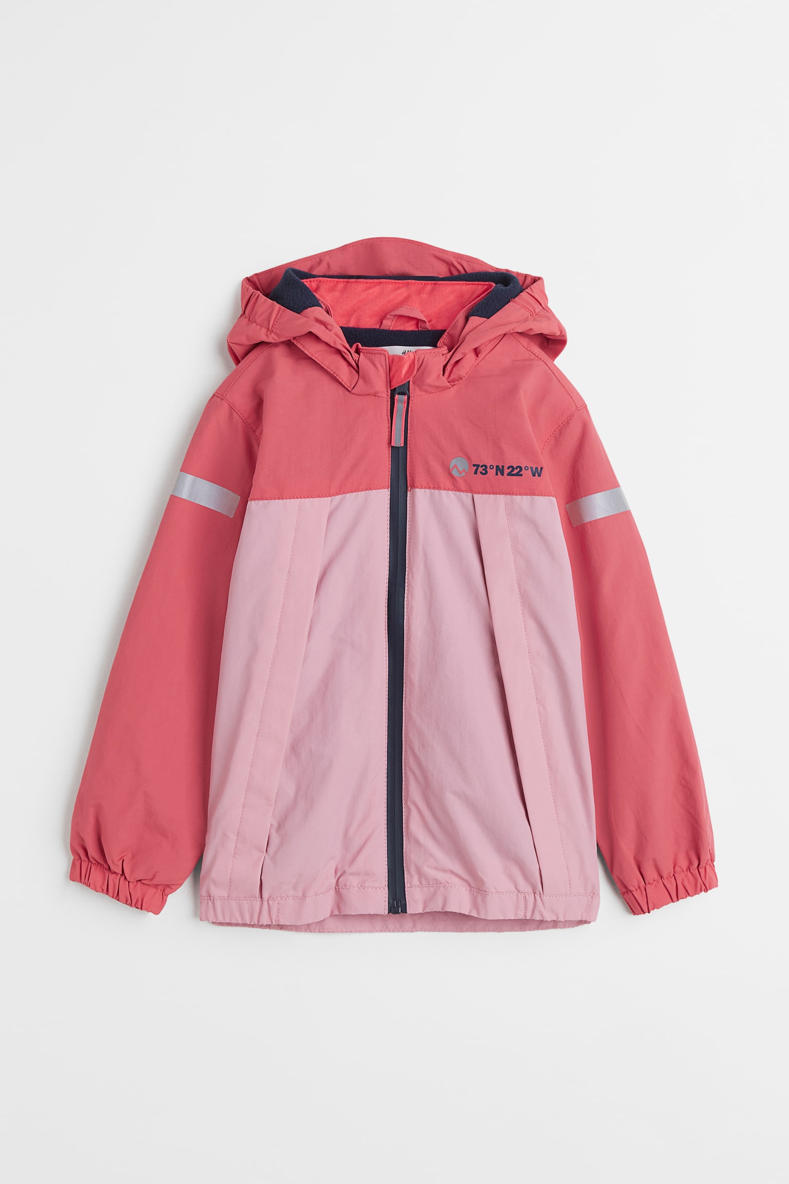 Water-repellent shell jacket - Brick red/Block-coloured - 1