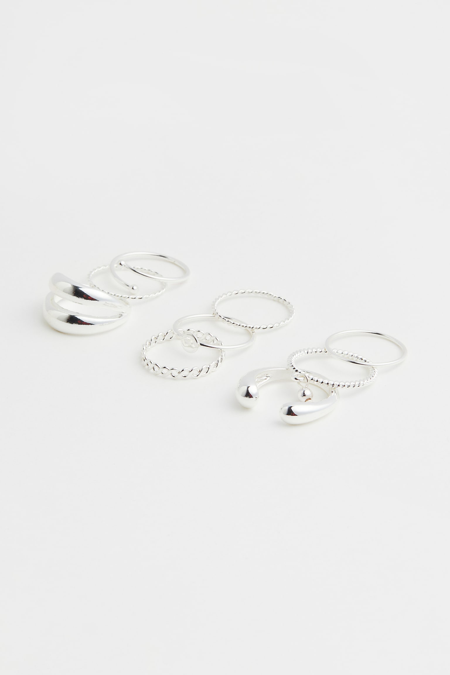 9-pack Rings - Silver colour/Gold colour - 1