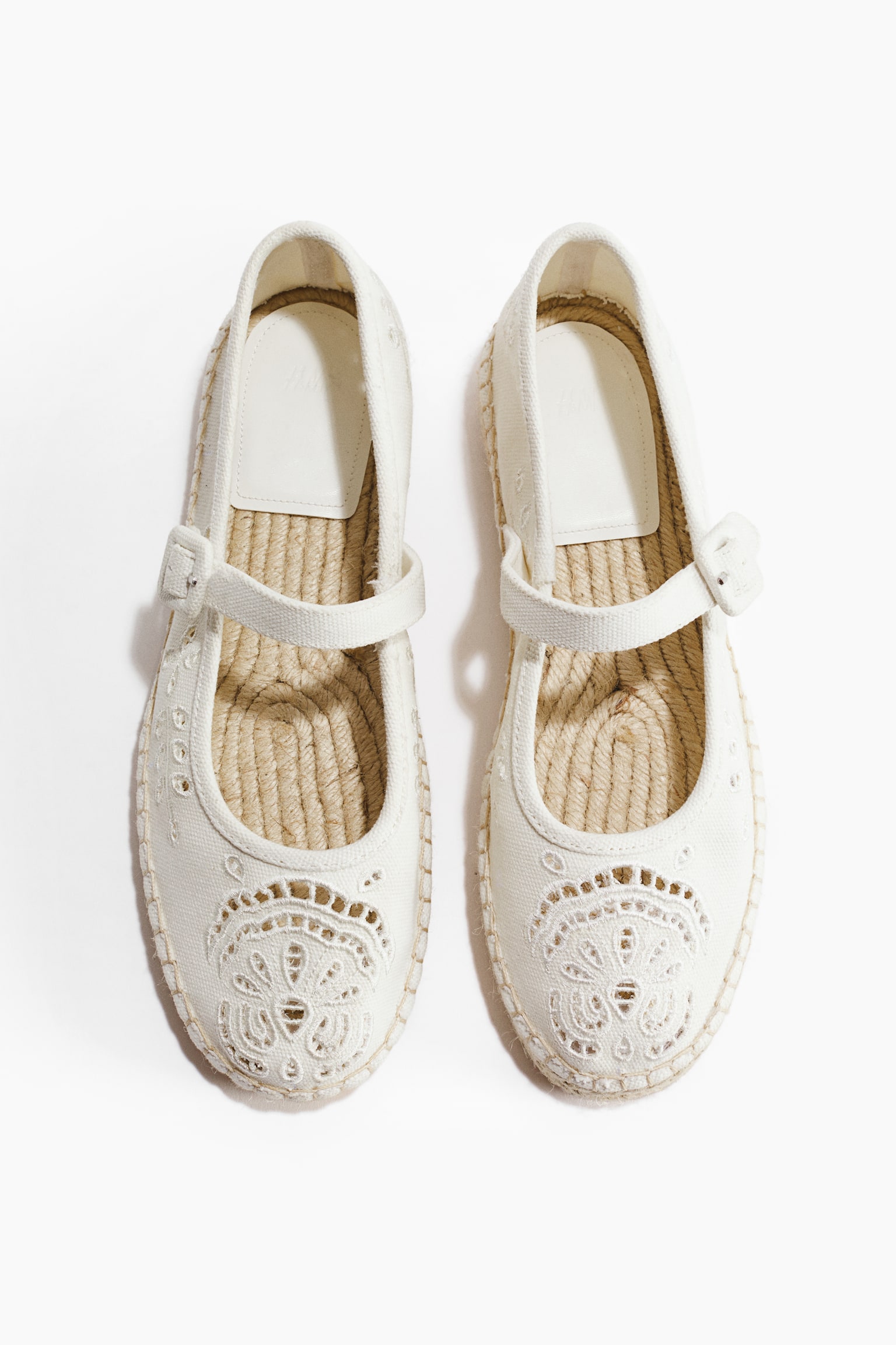 Espadrilles - White/Dark beige/Light blue - 2