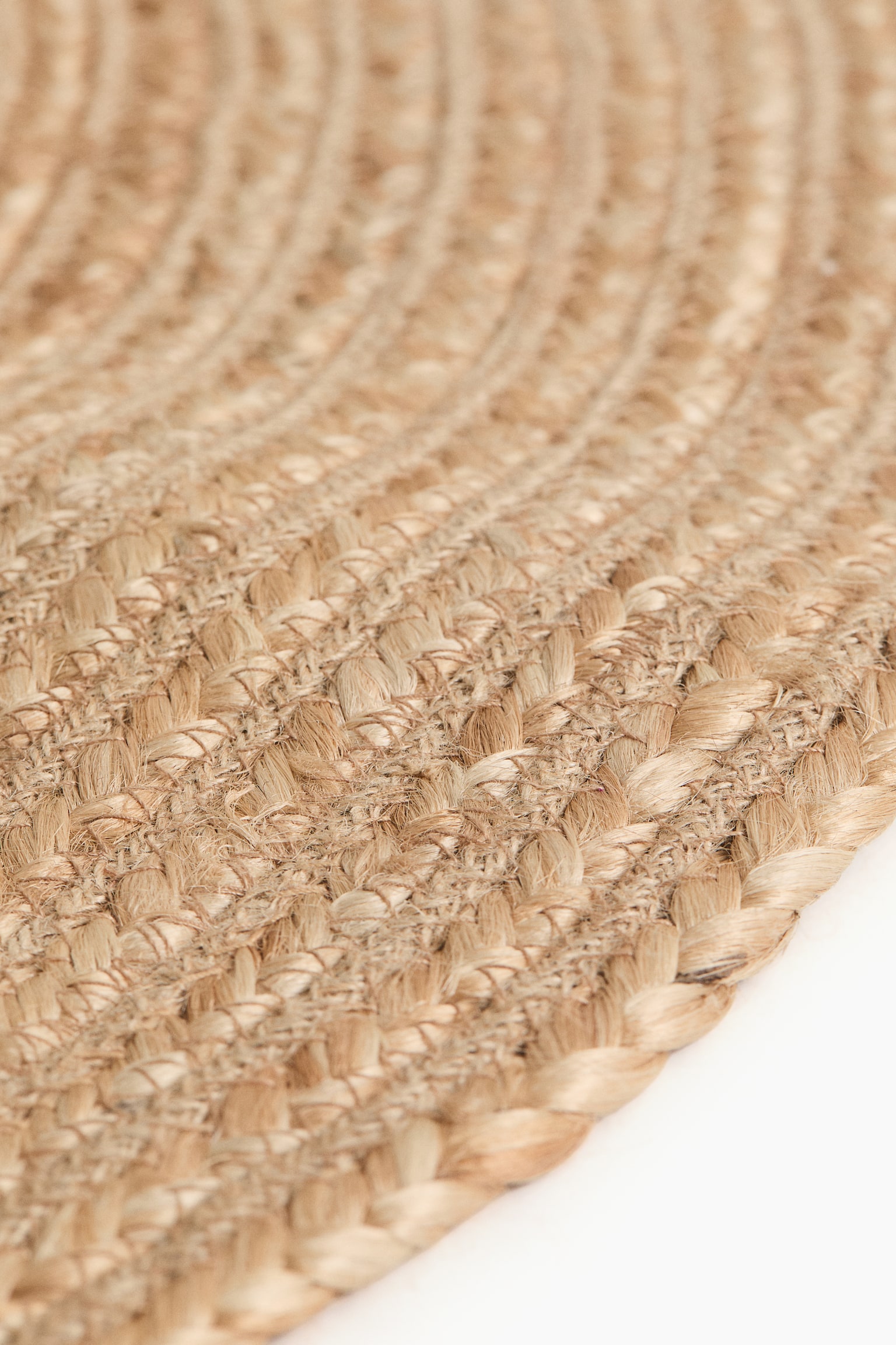 Round jute rug - Beige - 2