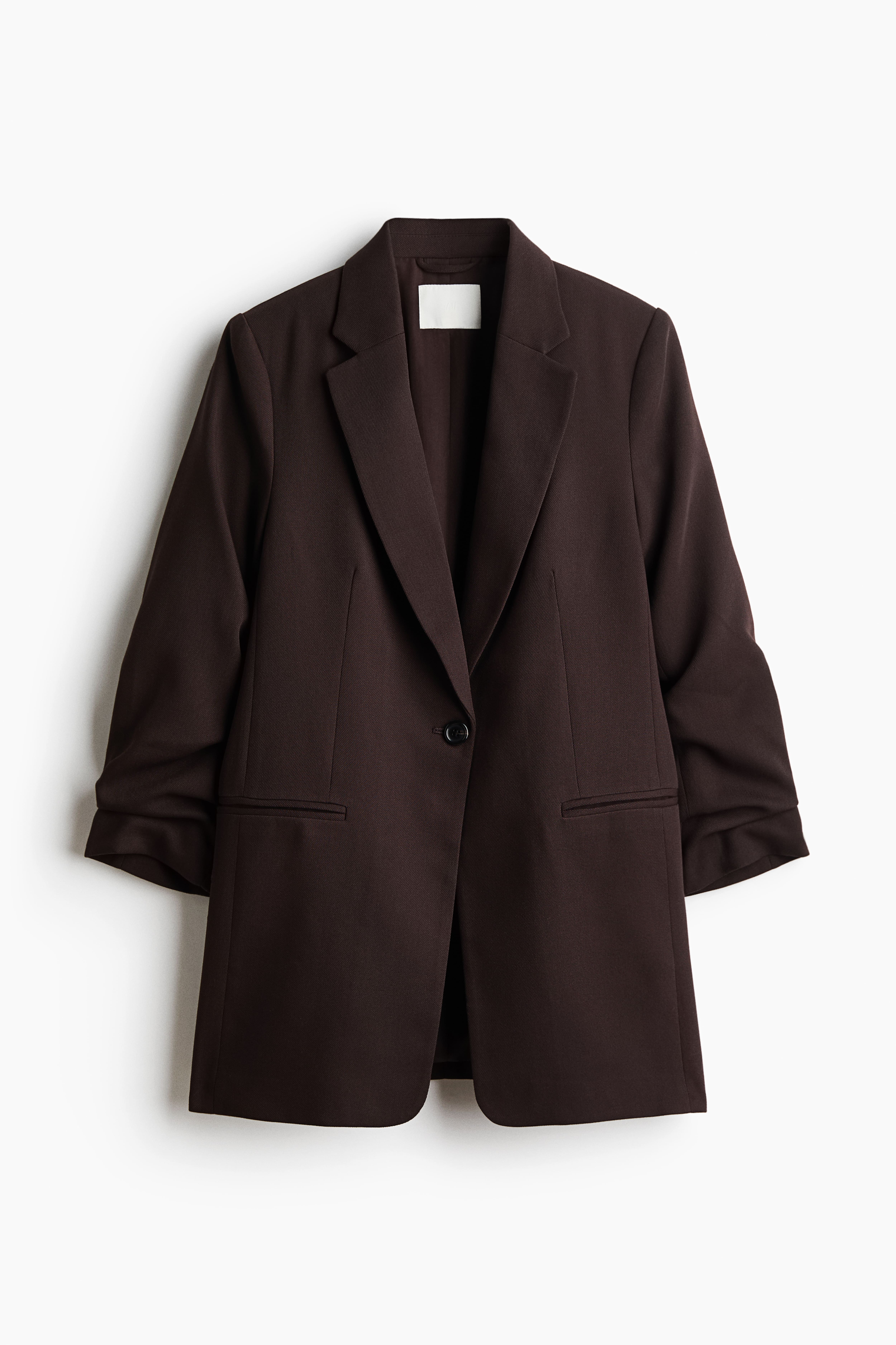 Gathered-Sleeve Jacket