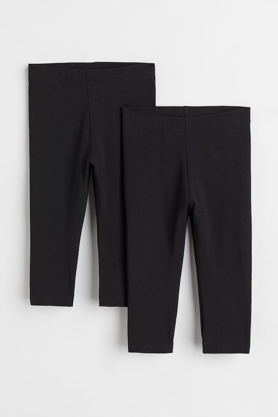 Детские леггинсы H&M 2-pack Cotton Leggings