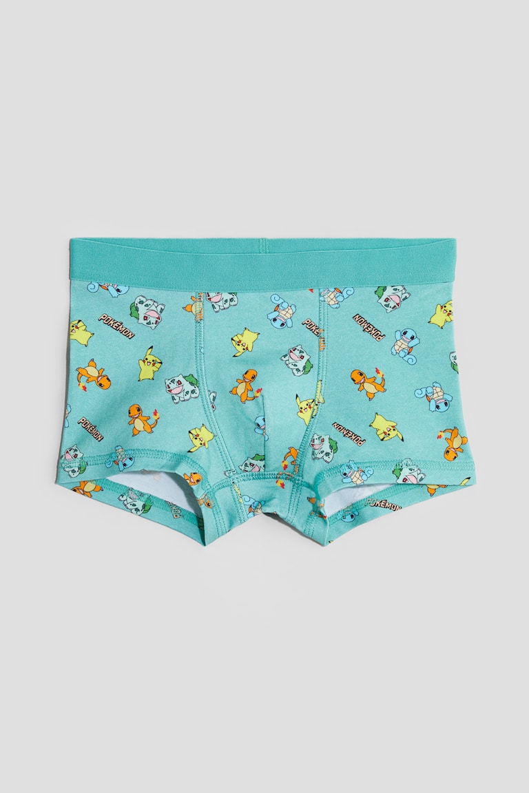 Pack de calzoncillos trunk Turquesa/Pokémon NIÑOS H&M ES