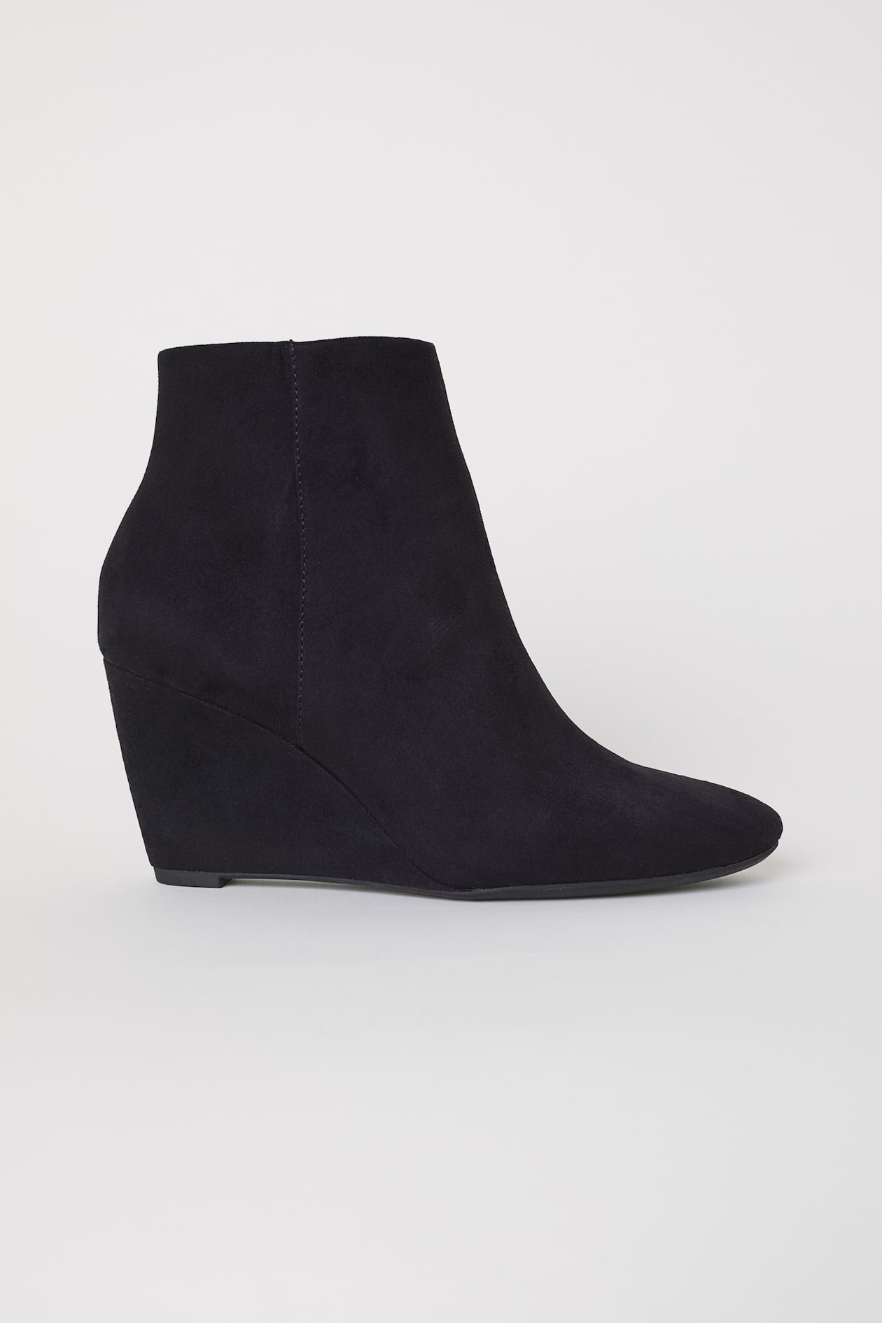 Wedge-heel boots Black Ladies H&M