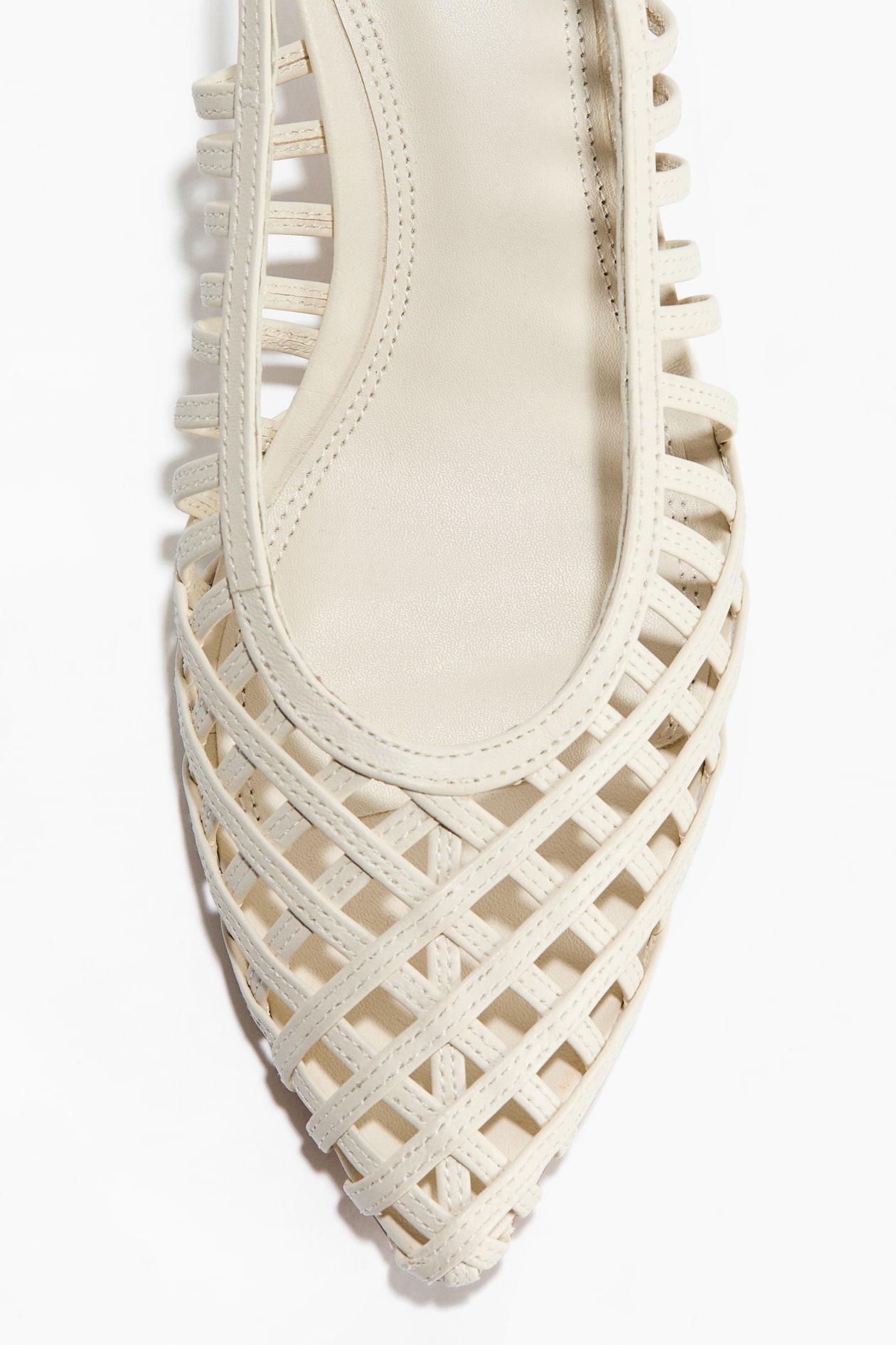 Kitten-Heeled Leather Slingbacks - image 2