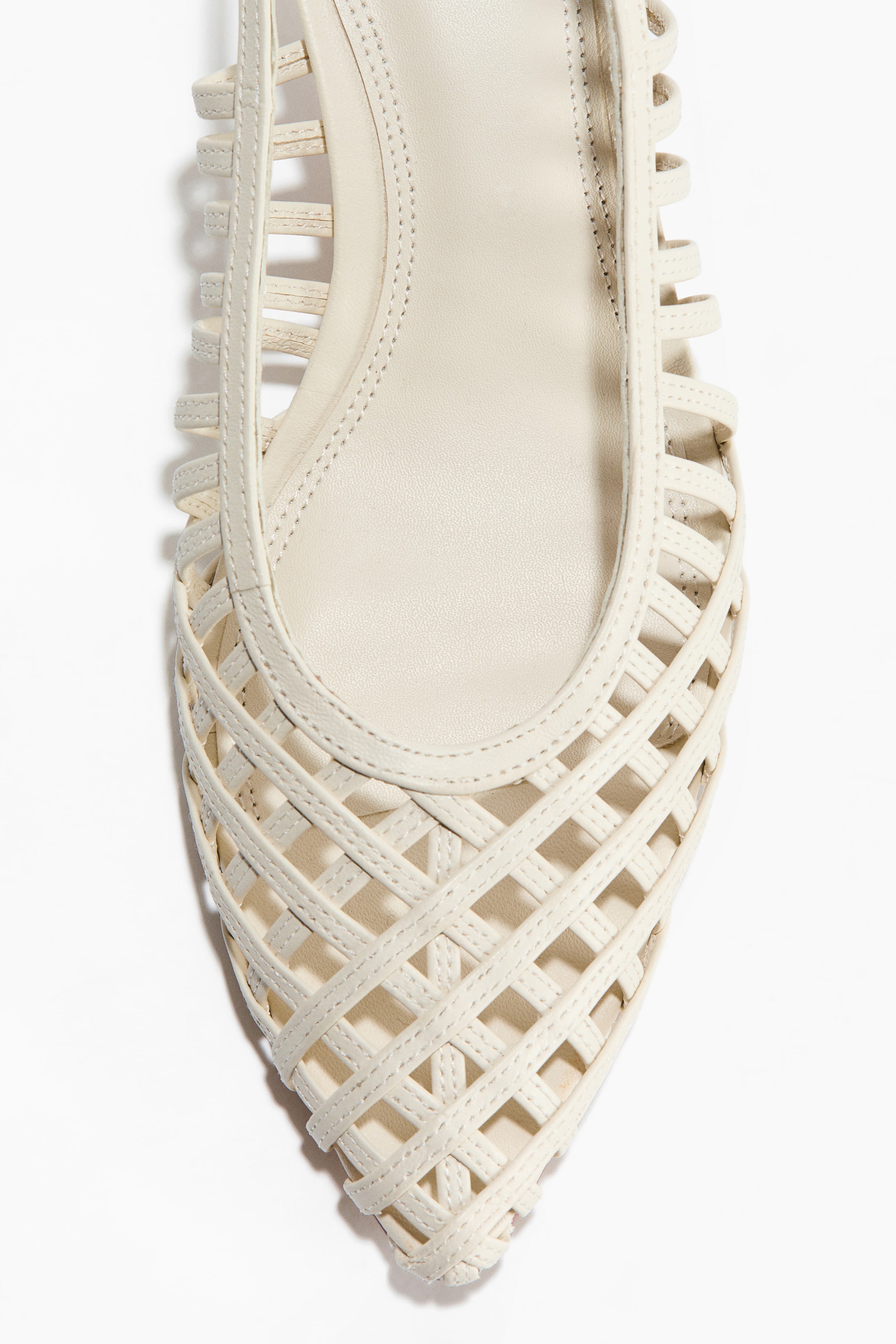 Escarpins en cuir avec talon bobine