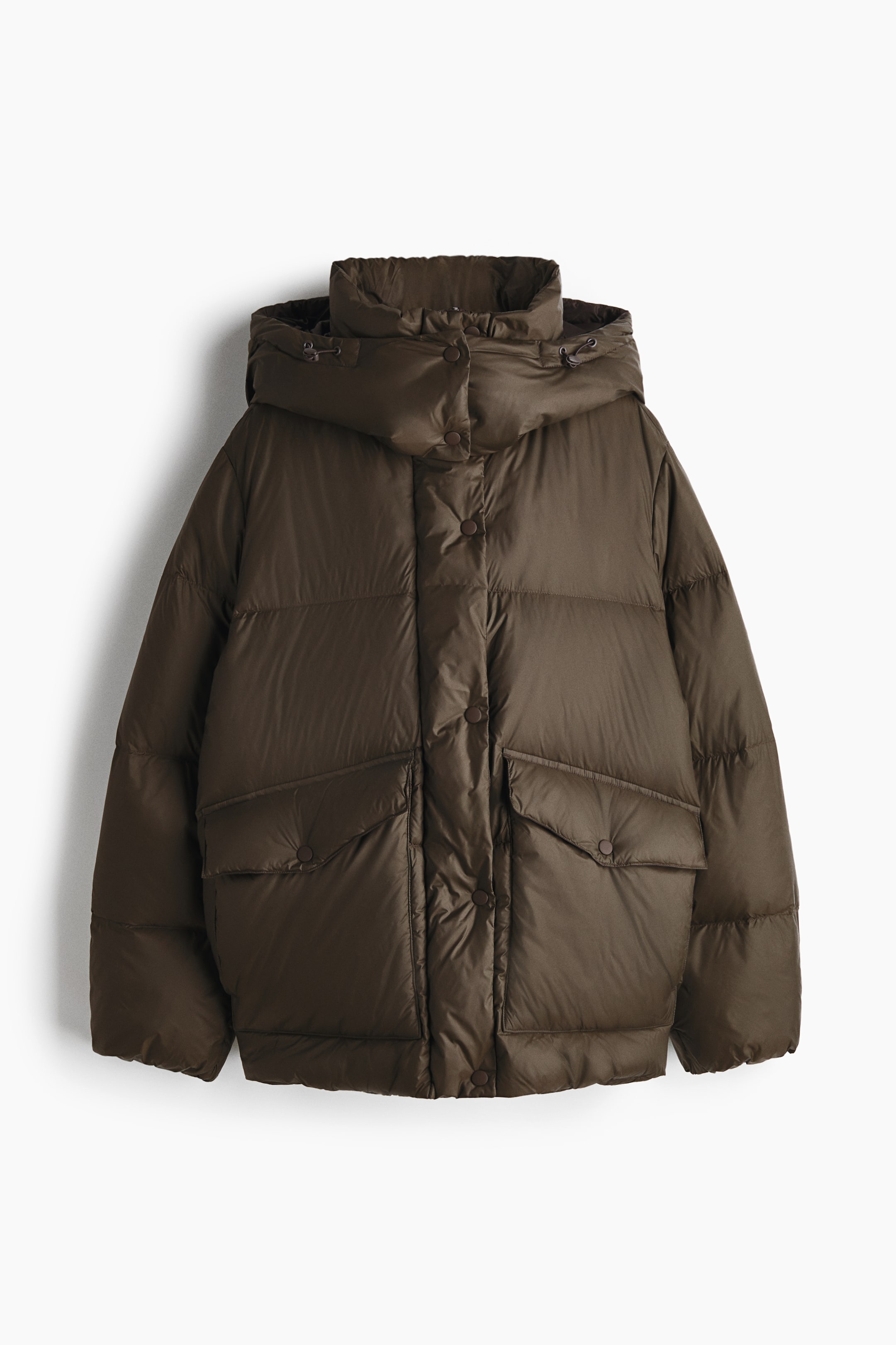 View larger image: Down puffer jacket - Dark brown - Ladies | H&M IE 6